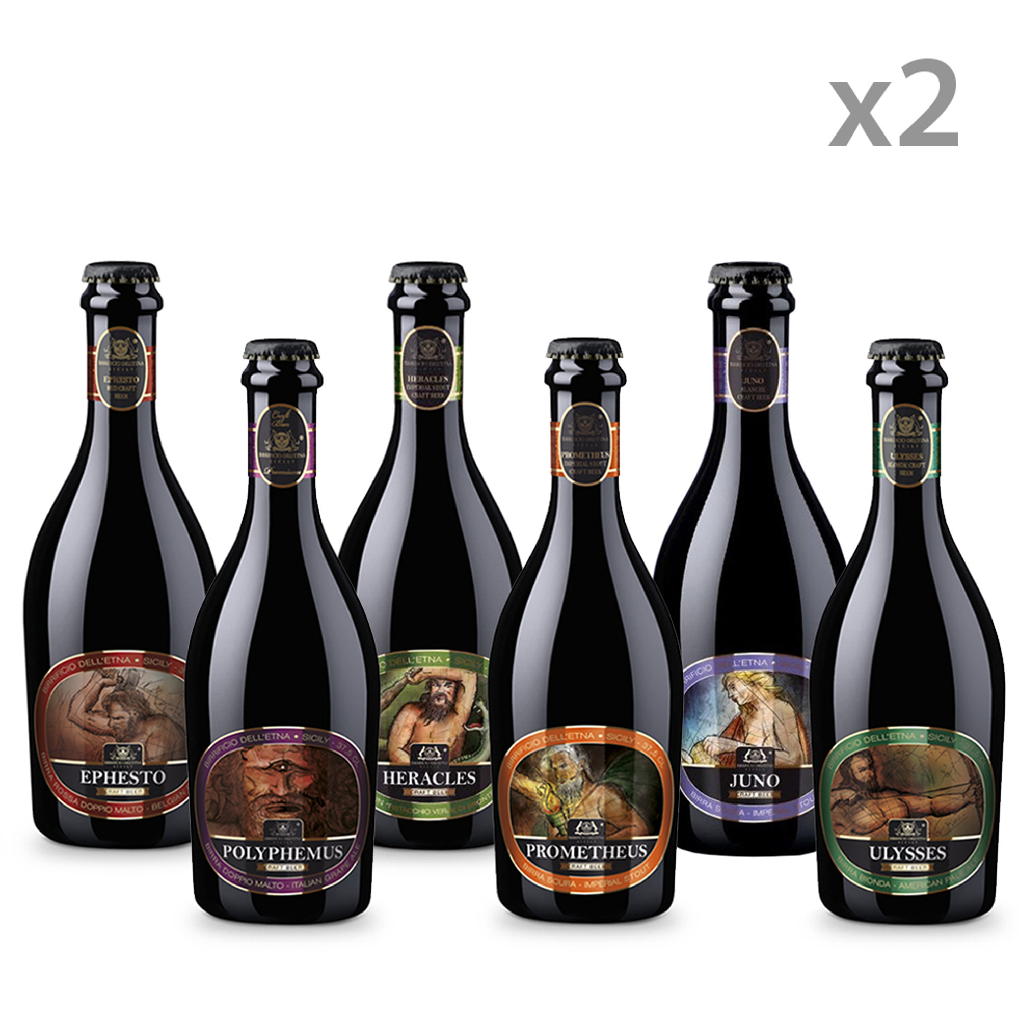 Degustazione - 12 bottiglie da 37,5 cl Birrificio dell'Etna vista0