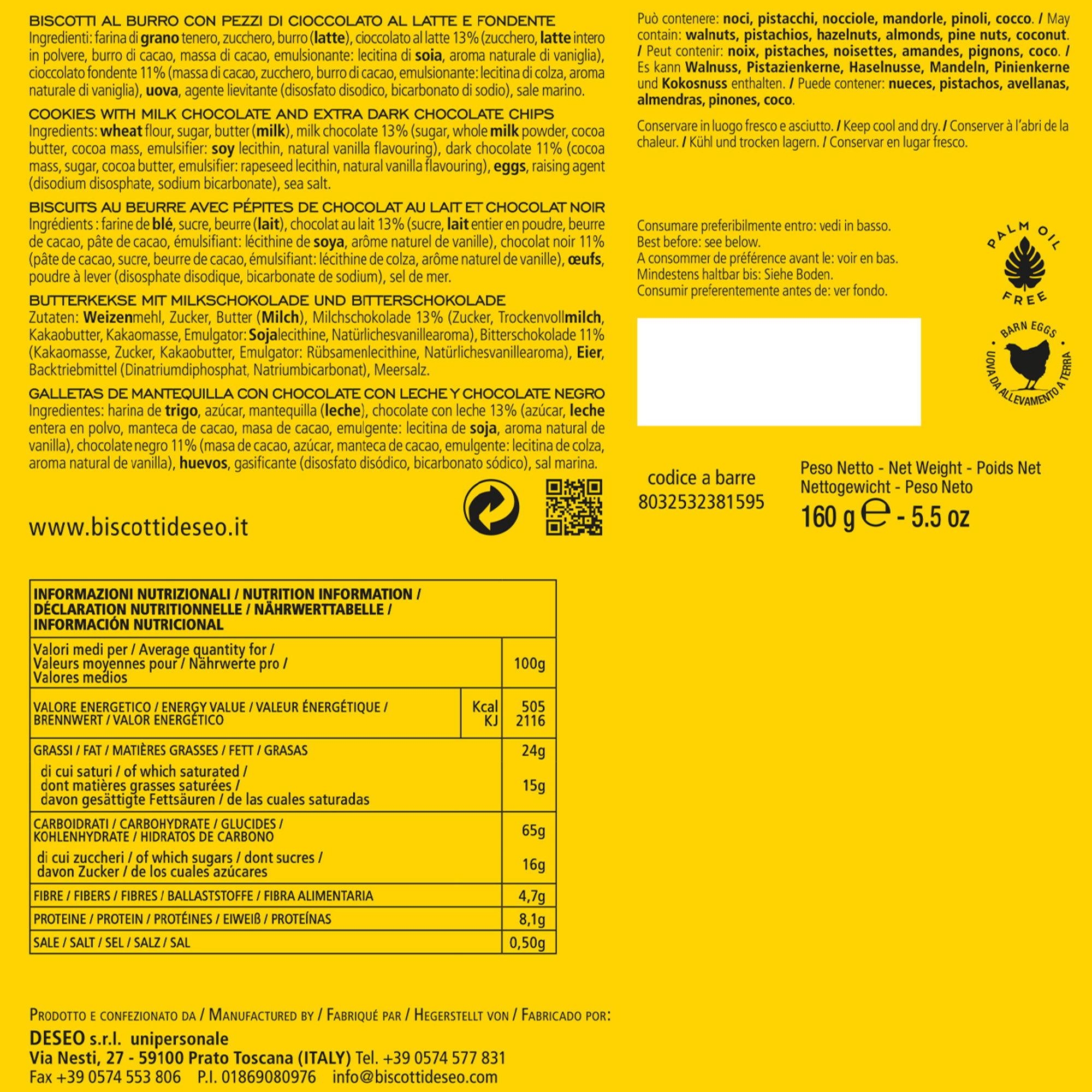 Mix Cookies - 6 scatoline da 160 gr Deseo vista2