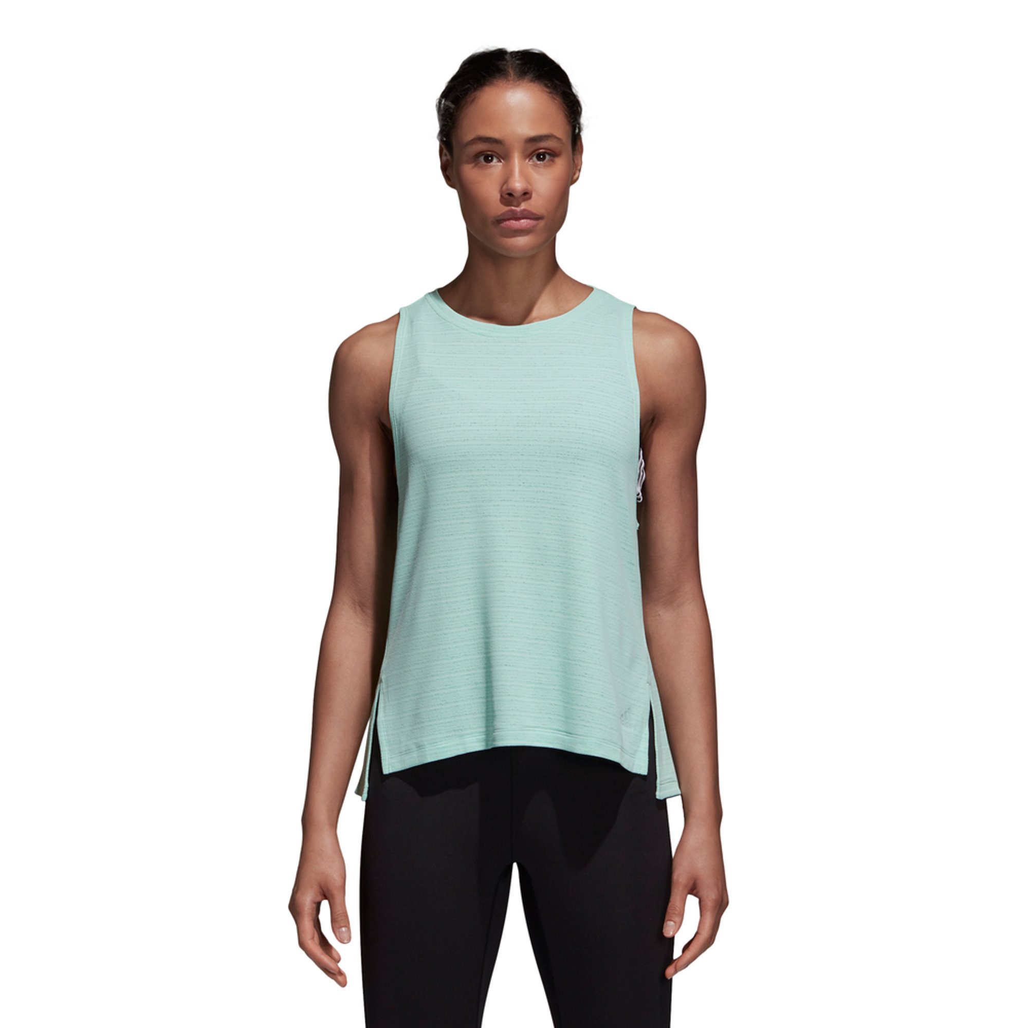 Canottiera da training verde acqua ADIDAS vista2