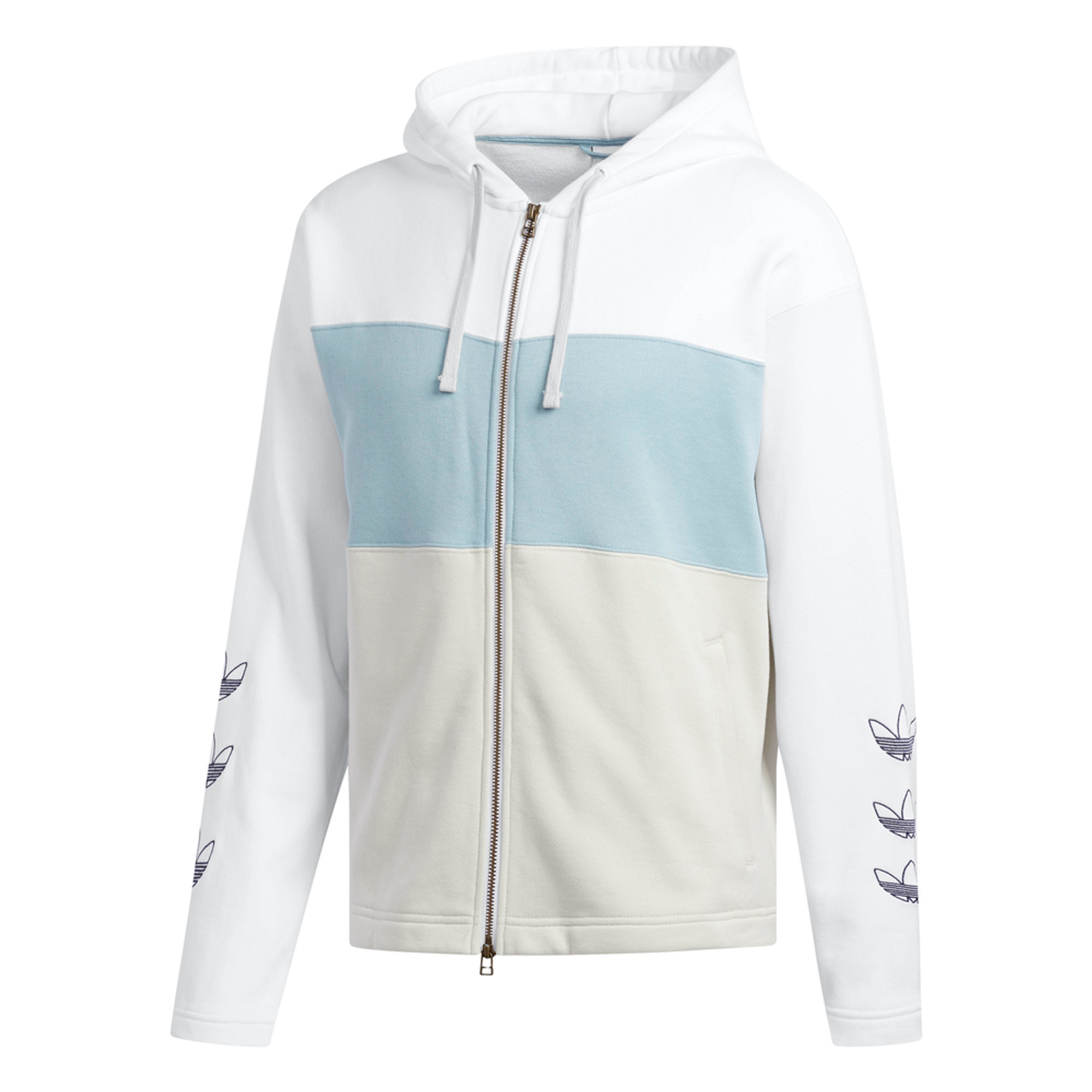 Felpa con zip multicolor ADIDAS vista2
