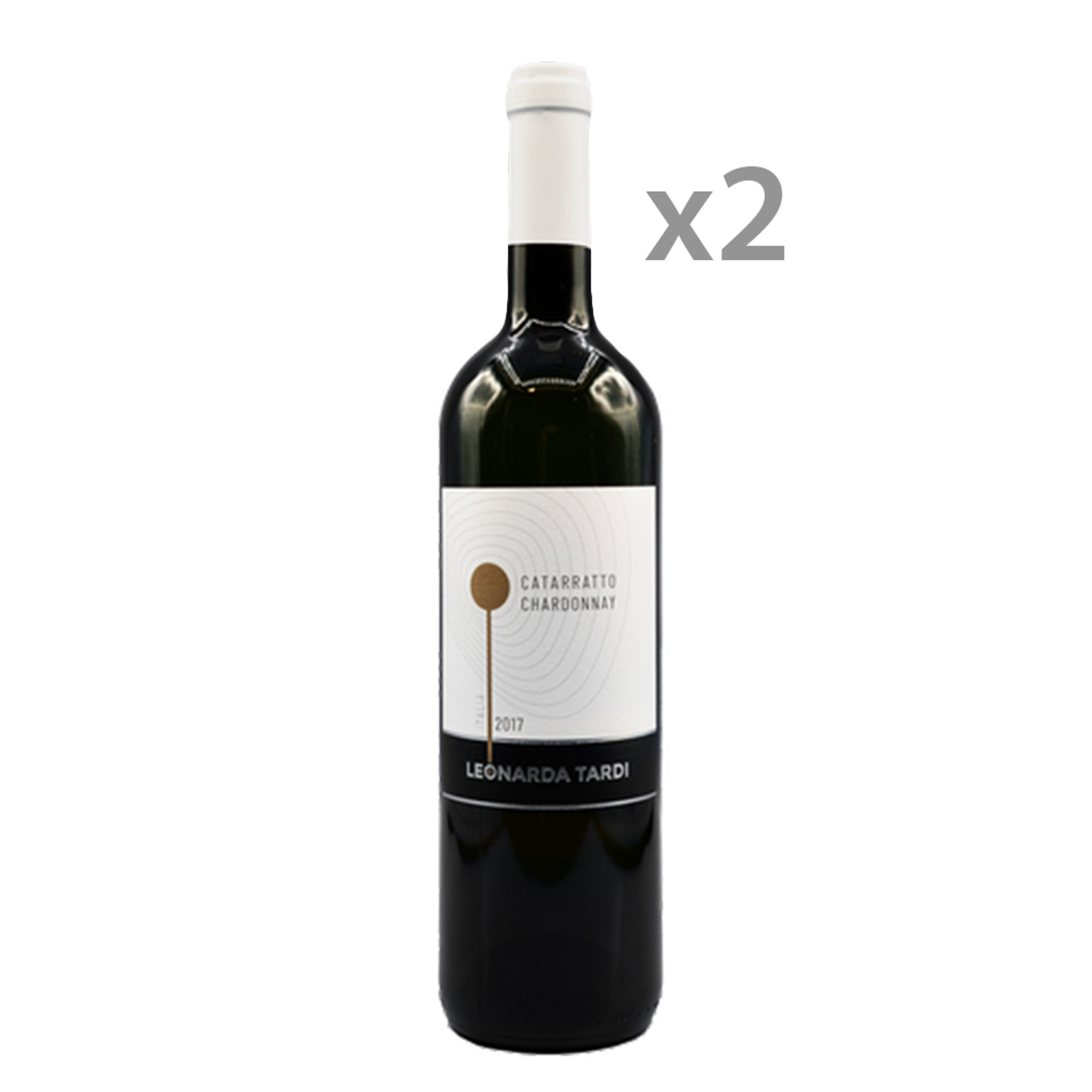 2 bottiglie - Catarratto/Chardonnay 2017 Leonarda Tardi vista0