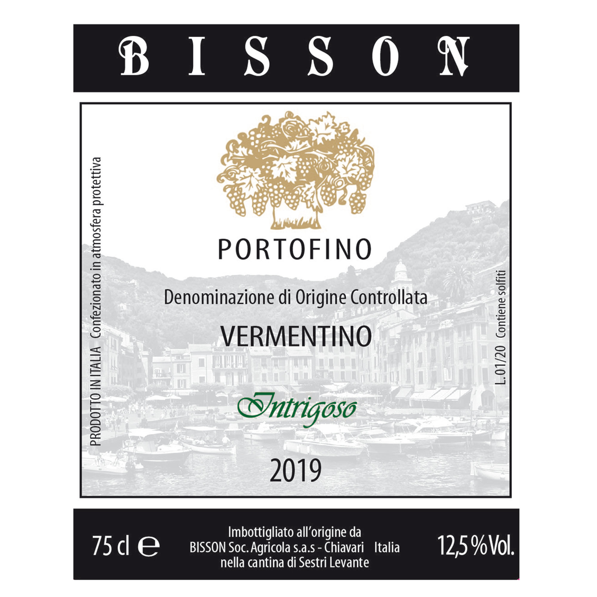 1 bottiglia - "Intrigoso" Vermentino DOC 2021 Bisson obsoleto vista1