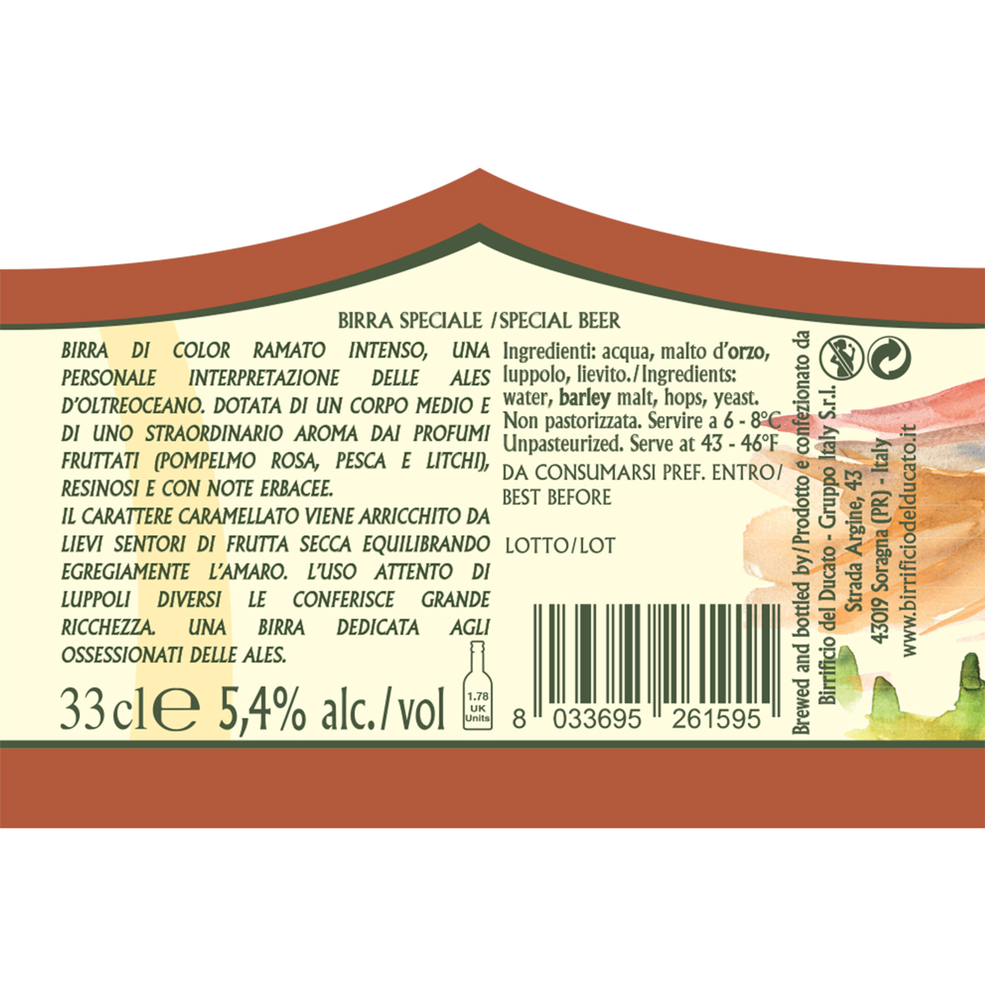 4 bottiglie 33 cl - A.F.O. American Pale Ale Birrificio del Ducato vista1