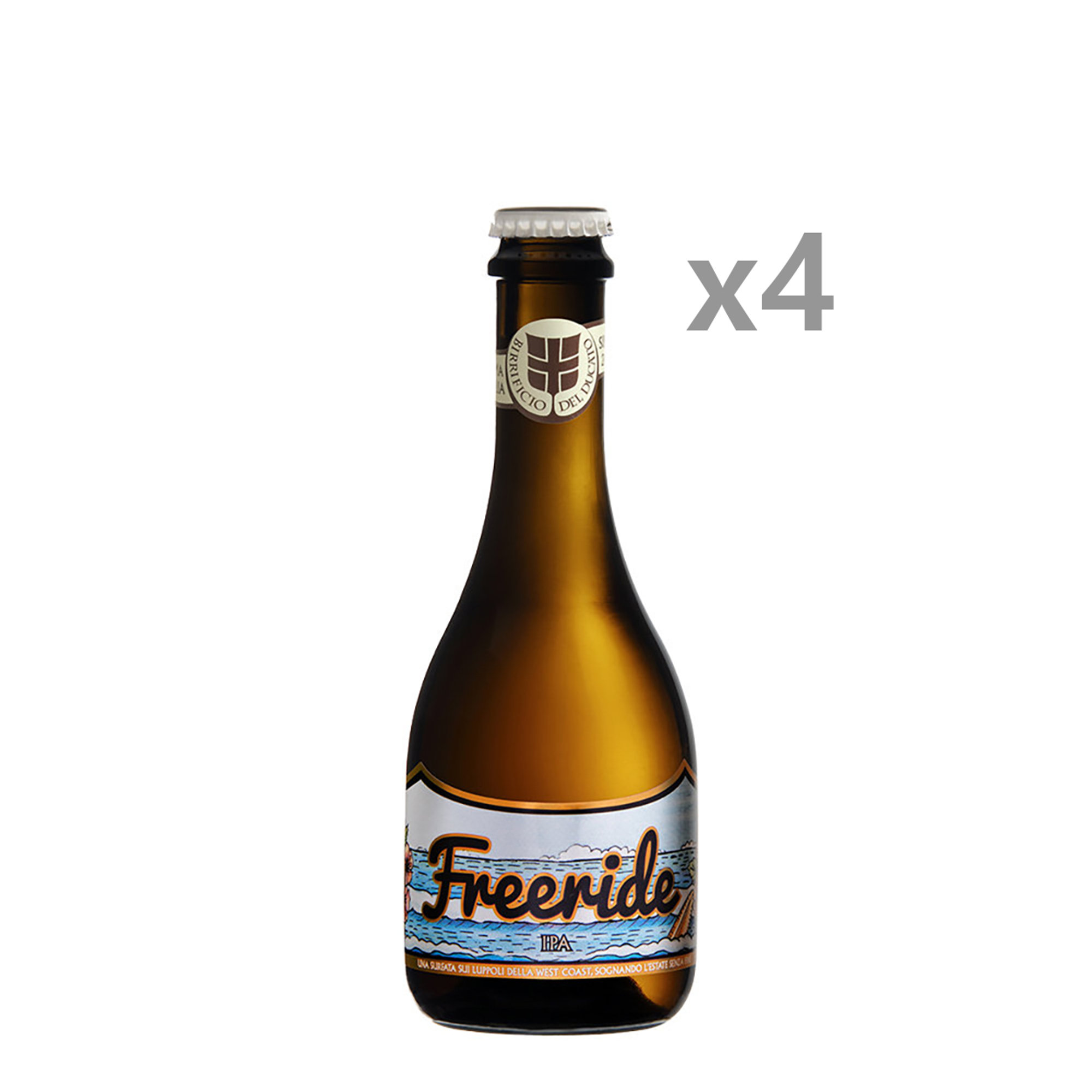 4 bottiglie 33 cl - Freeride IPA Birrificio del Ducato vista0