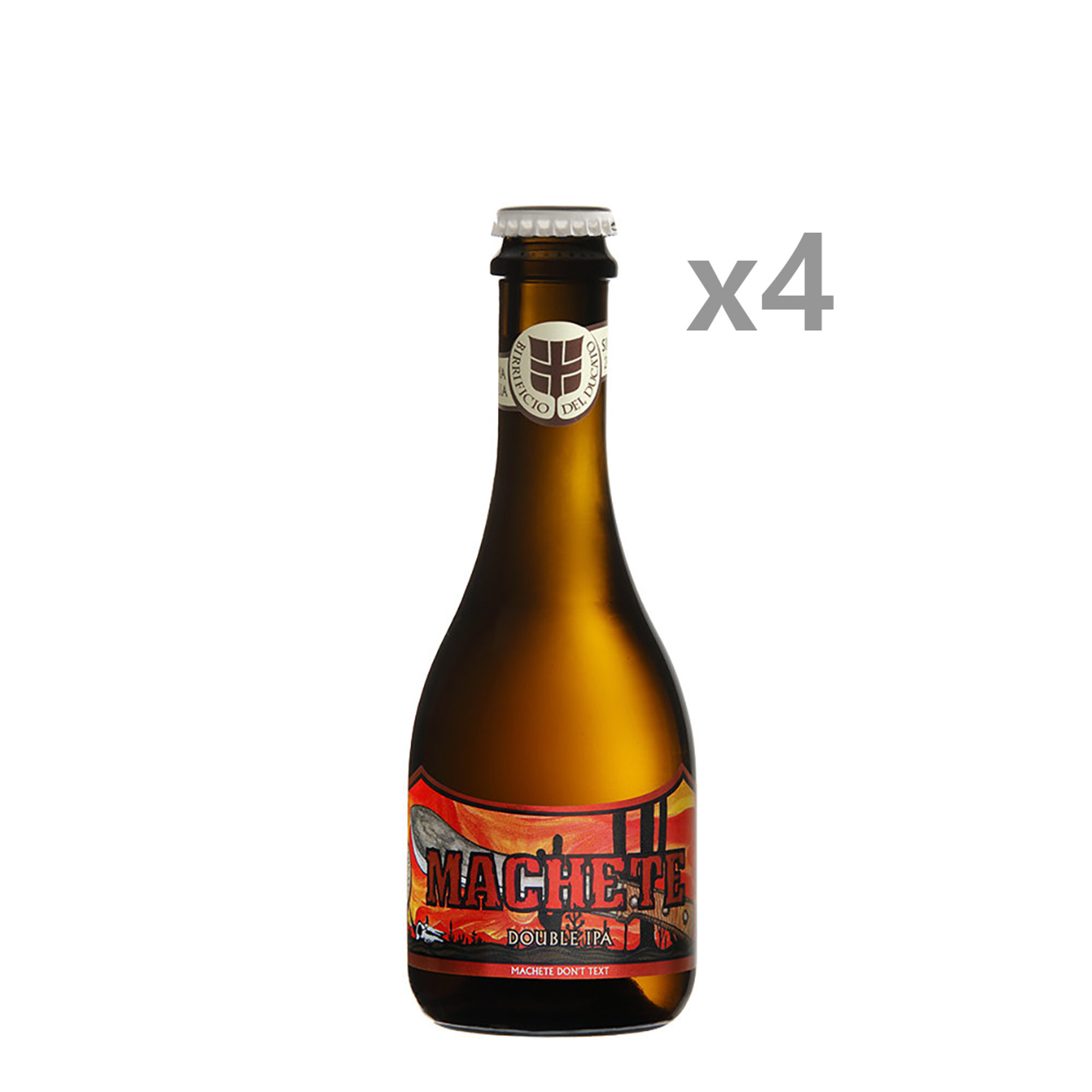 4 bouteilles de 33 cl - Machete Double IPA Birrificio del Ducato vista0
