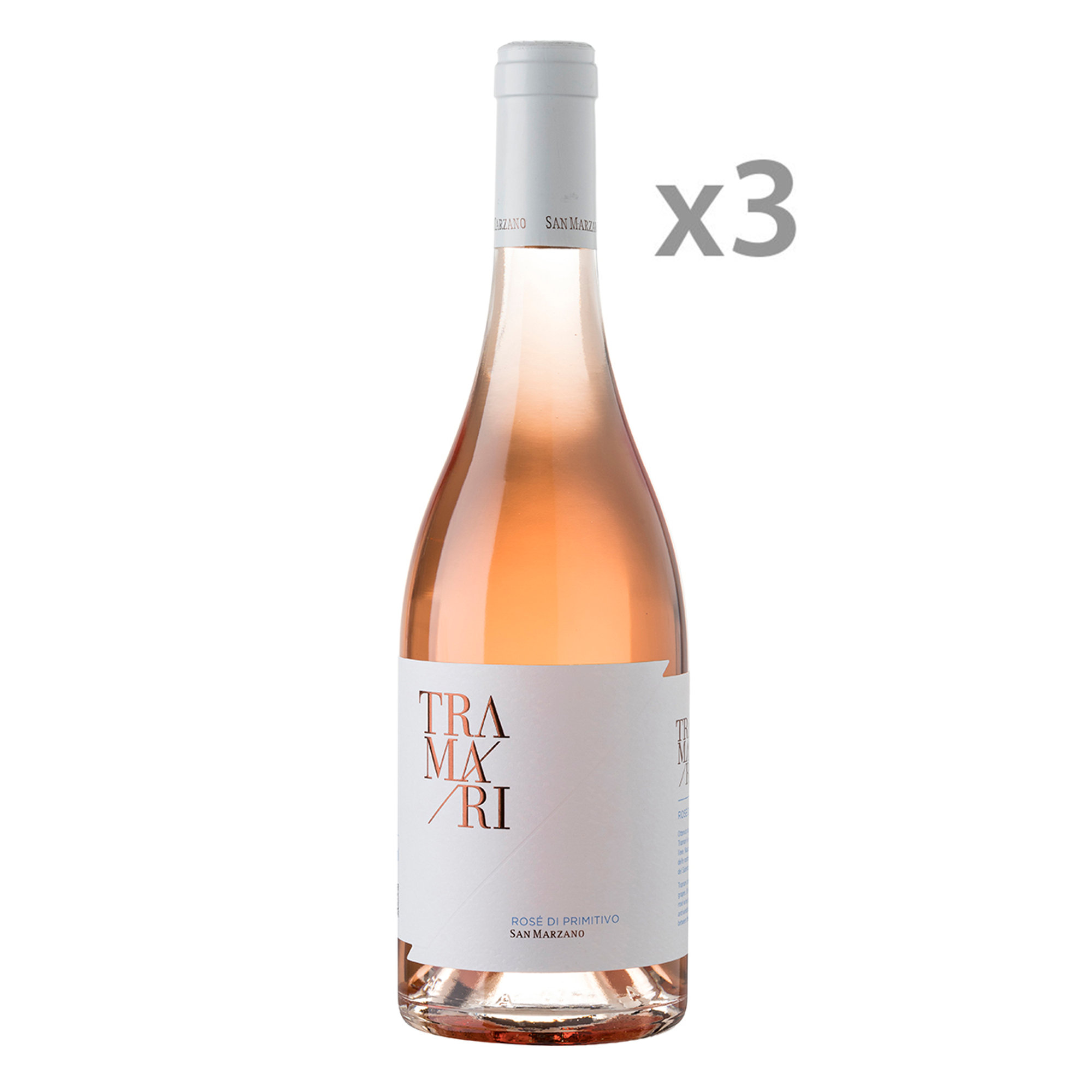 3 bottiglie - "Tramari" Rosè Salento IGP 2019 San Marzano vista0