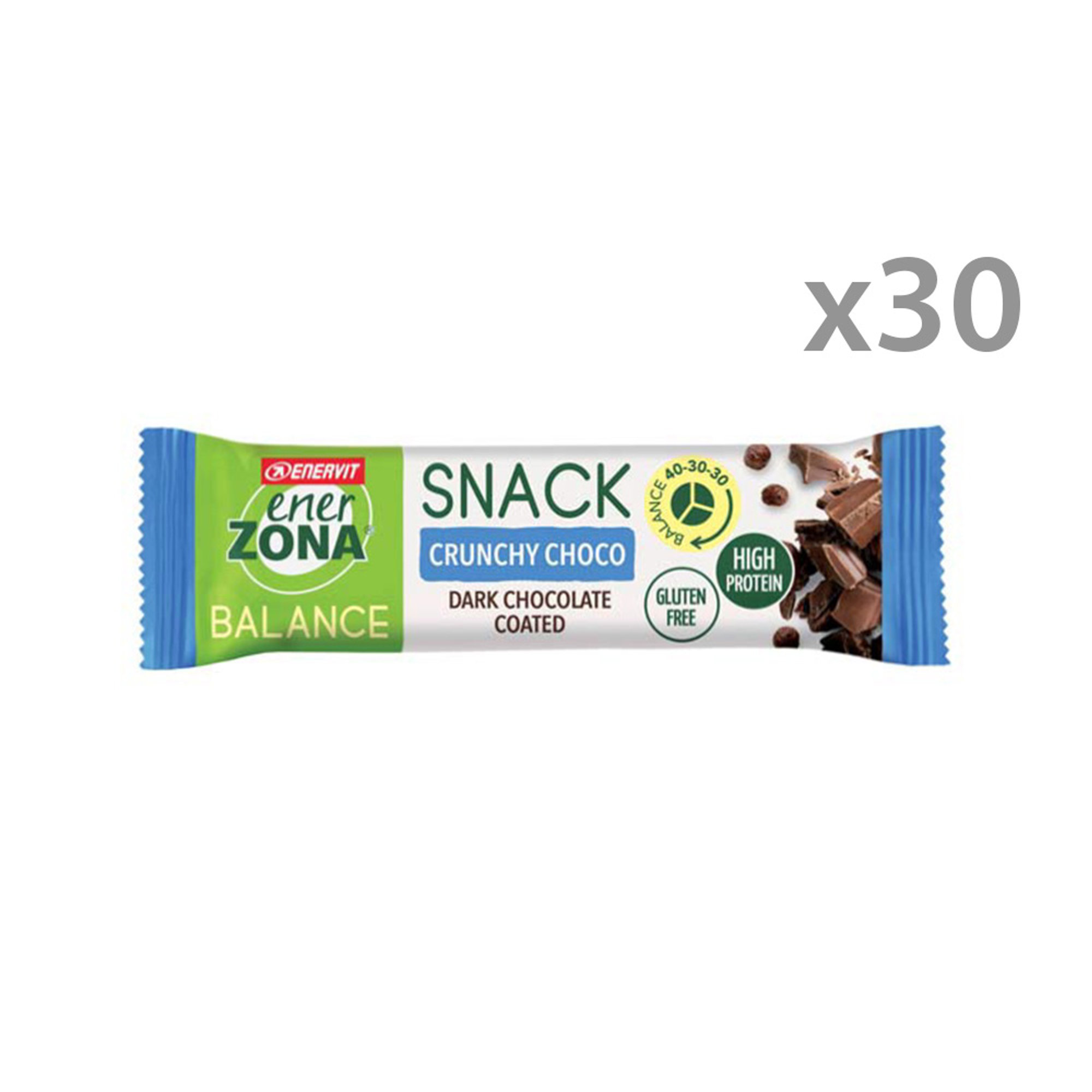 Box da 30 barrette - Enerzona Snack Crunchy Choco Enervit vista0