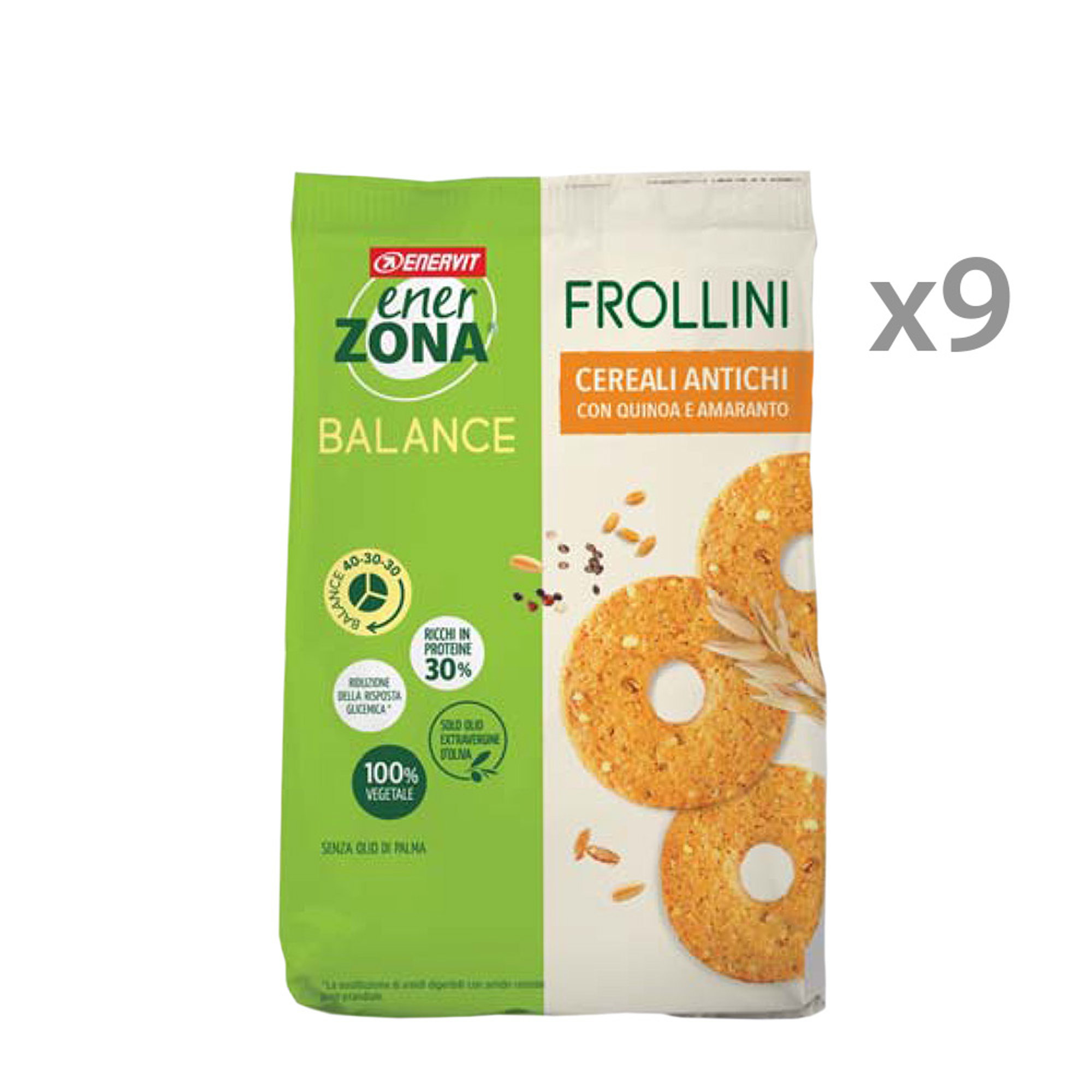9 confezioni da 250 gr - Frollini Cereali Antichi Enervit vista0