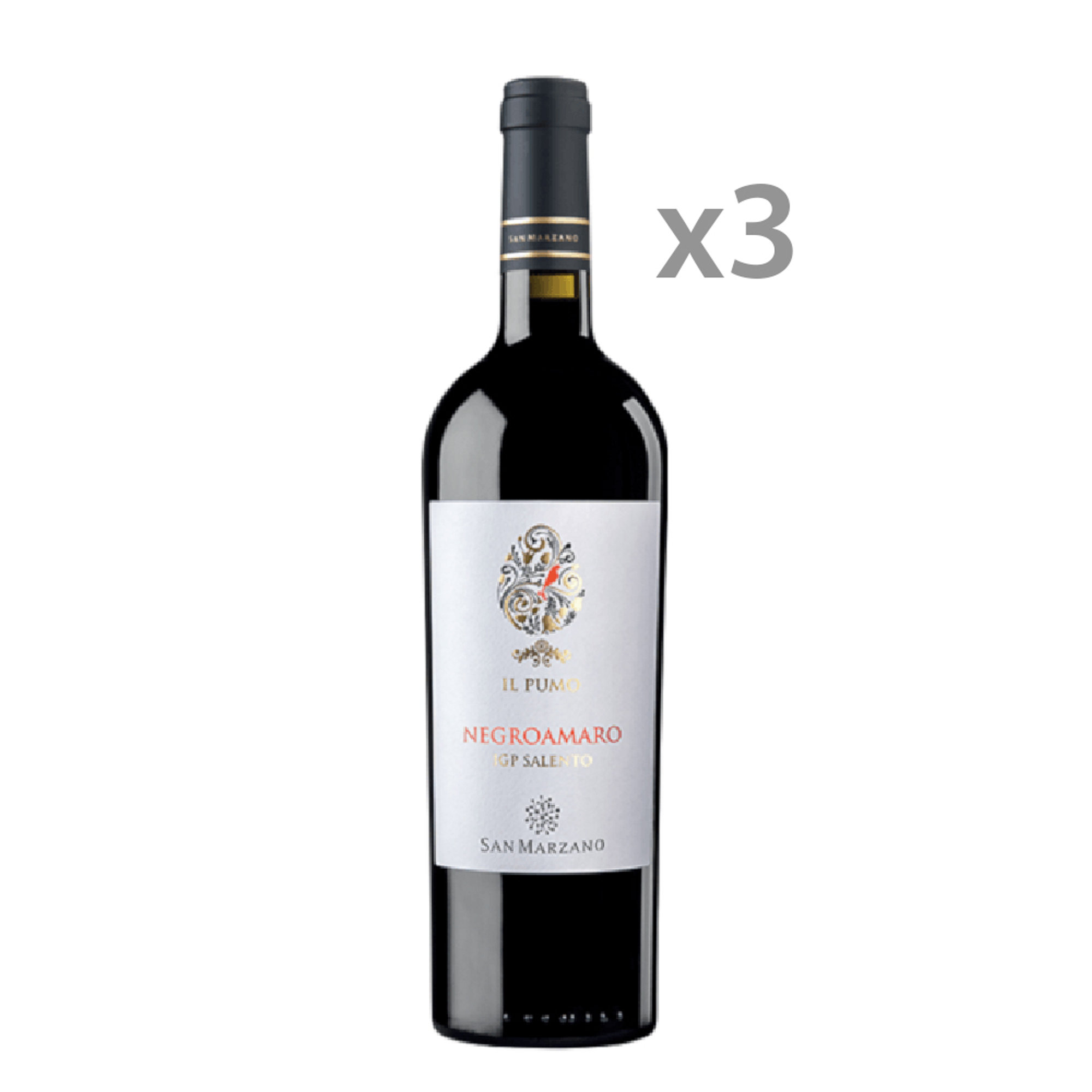 3 pulloa - "Il Pumo" Negroamaro Salento IGP 2019 San Marzano vista0