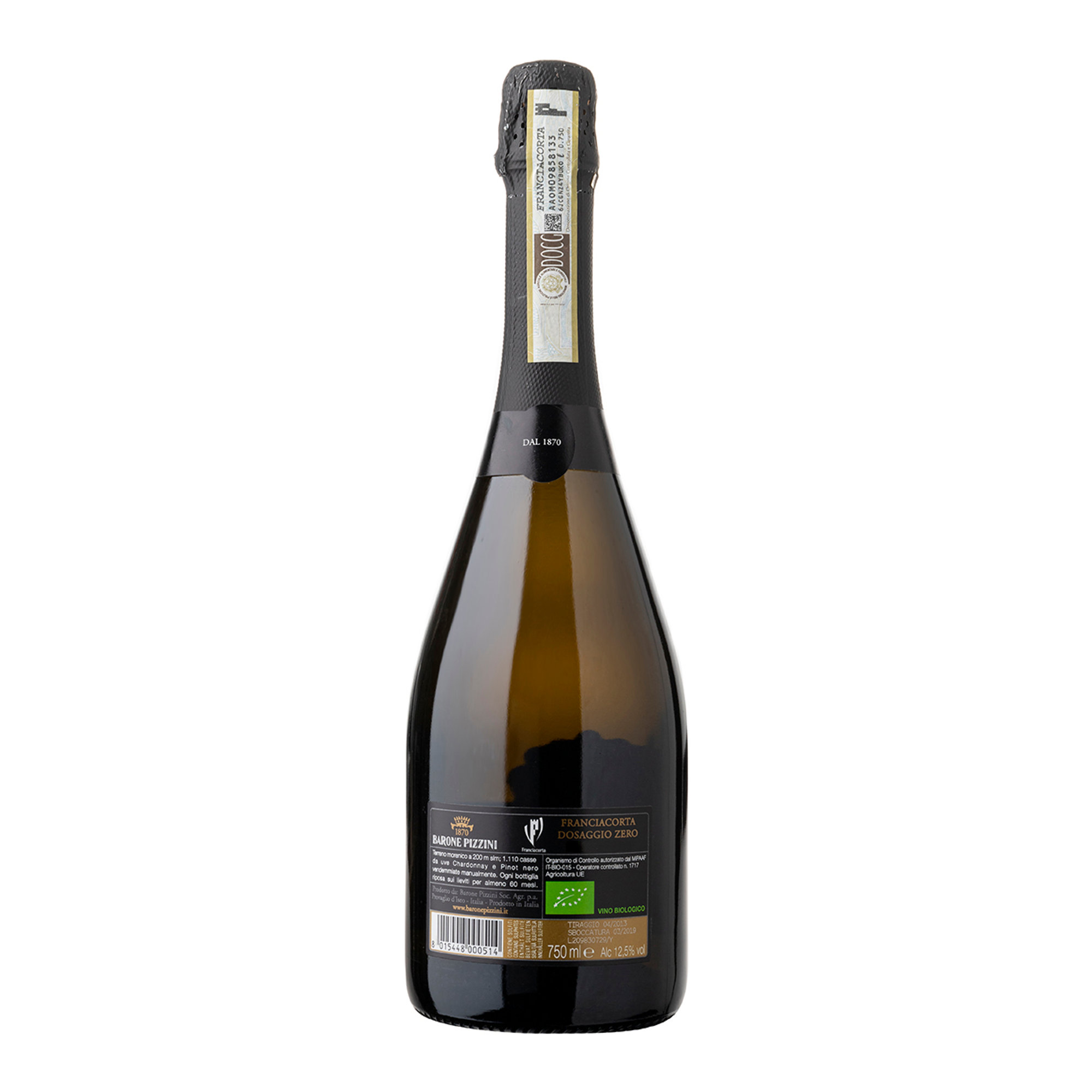 1 bottiglia - "Bagnadore" Franciacorta Riserva Pas Dosè 2011 Barone Pizzini vista1