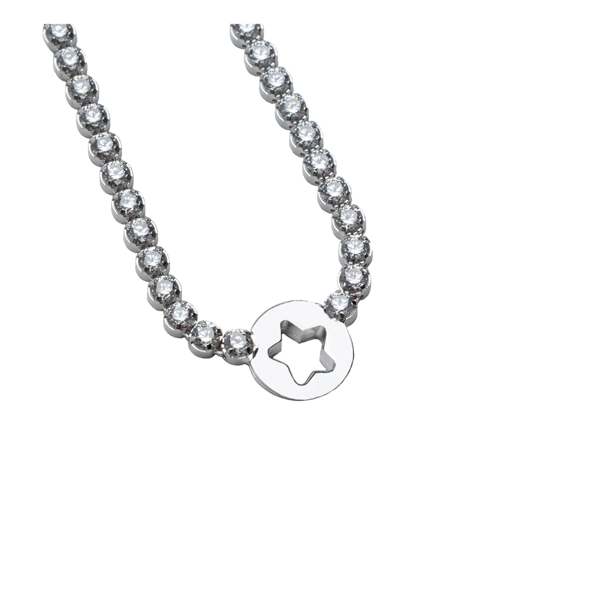 Collana fiore Silverart vista0
