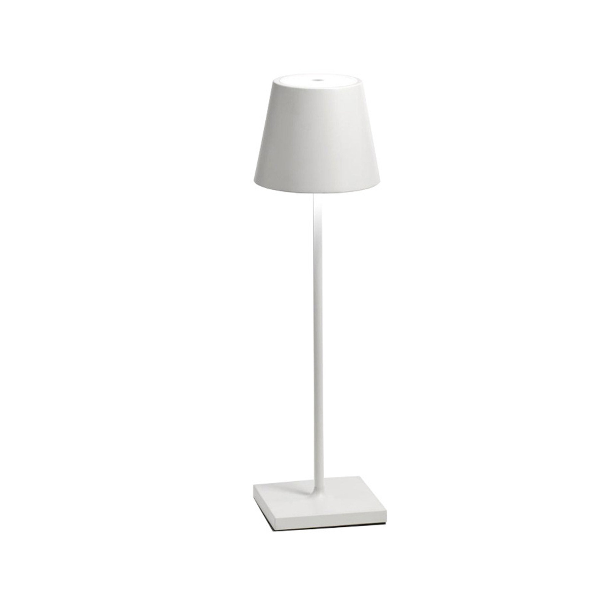 AI LATI LIGHTS - Lámpara de mesa Poldina, blanca Luci ricaricabili di design vista0