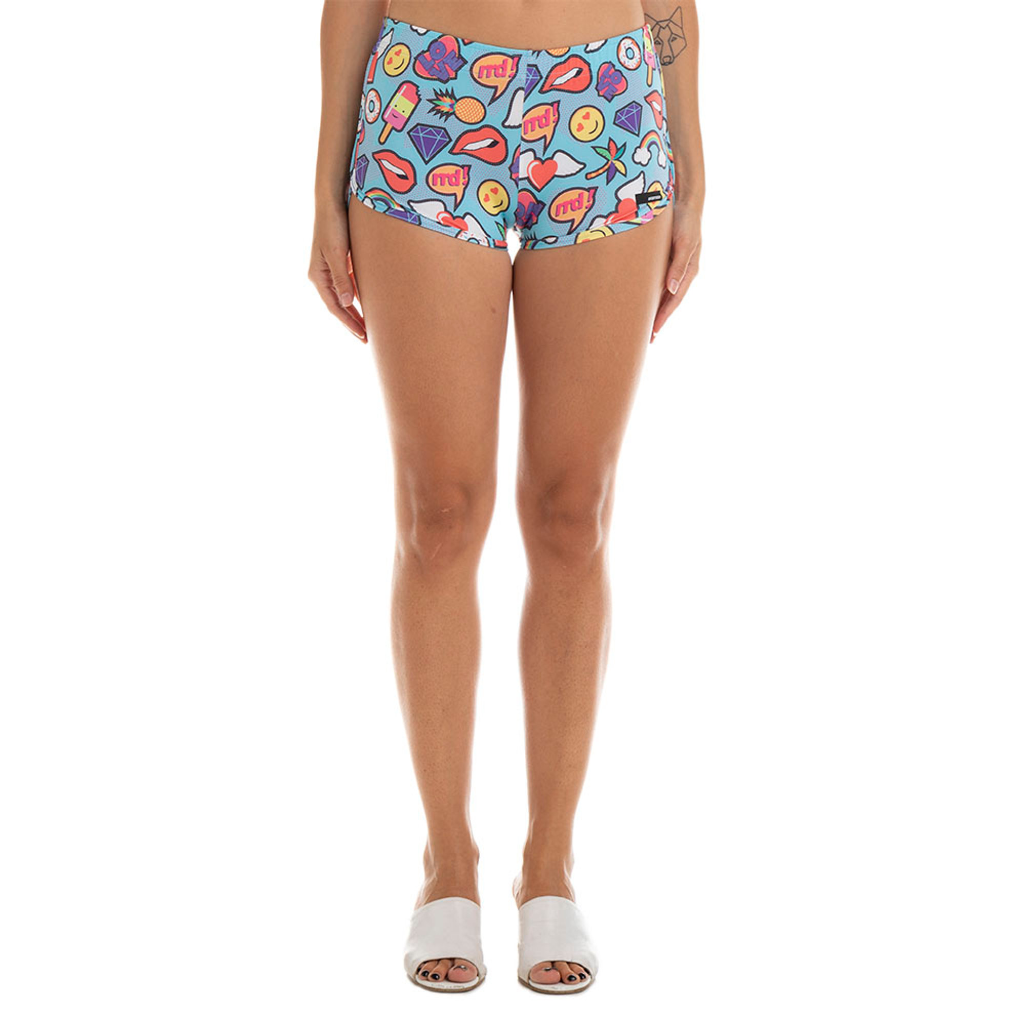 Short donna fantasia multicolor RRD RRD  vista0