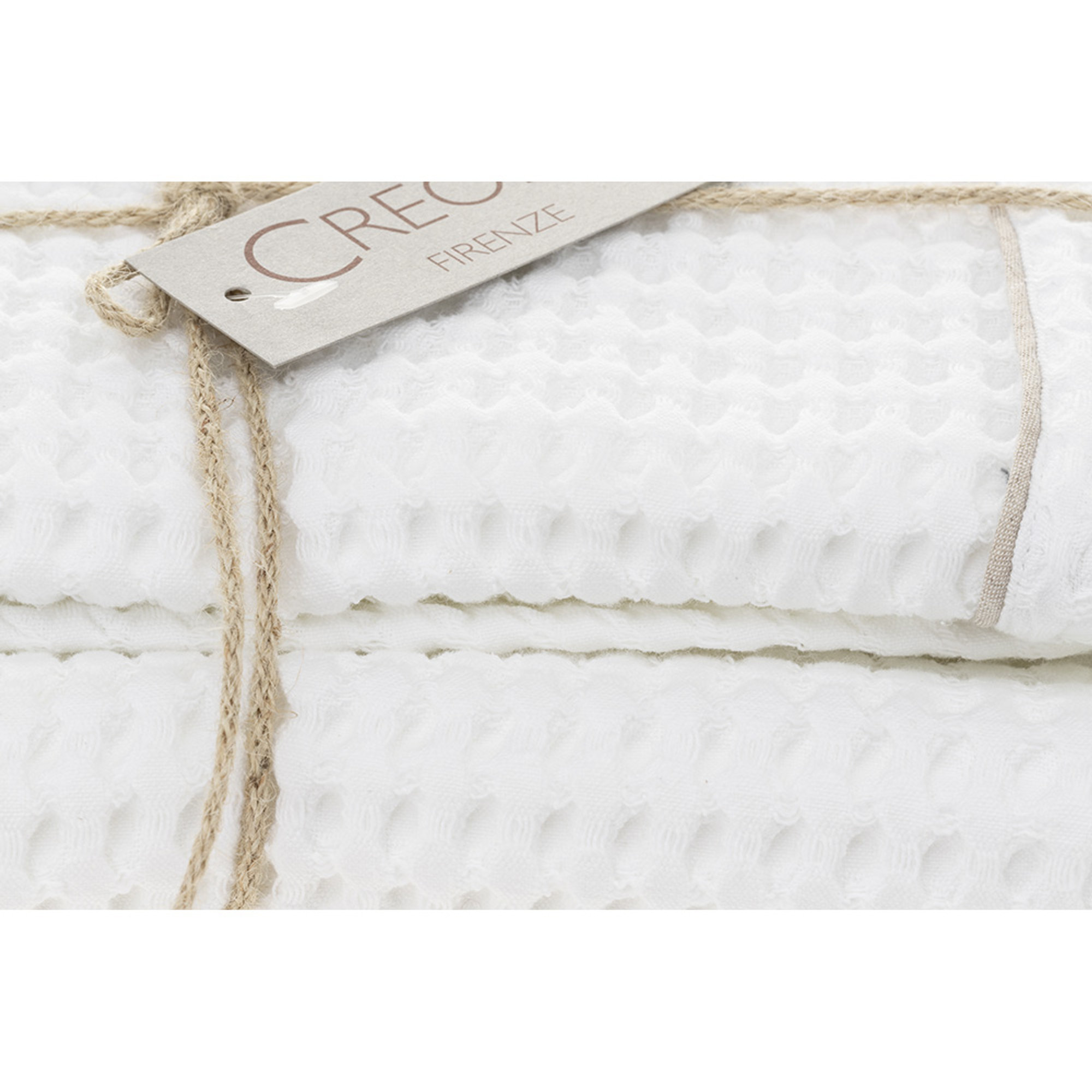 Set viso + ospite Nido d'Ape, bianco Creole vista1