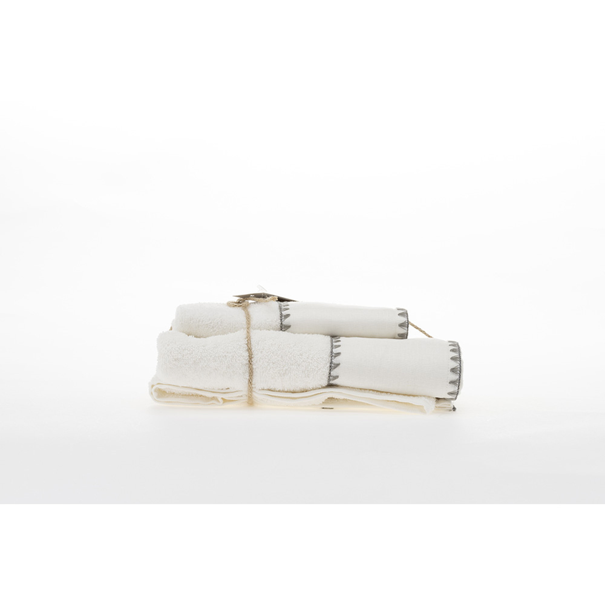 Set viso + ospite Patrizia, panna/argento Creole vista1