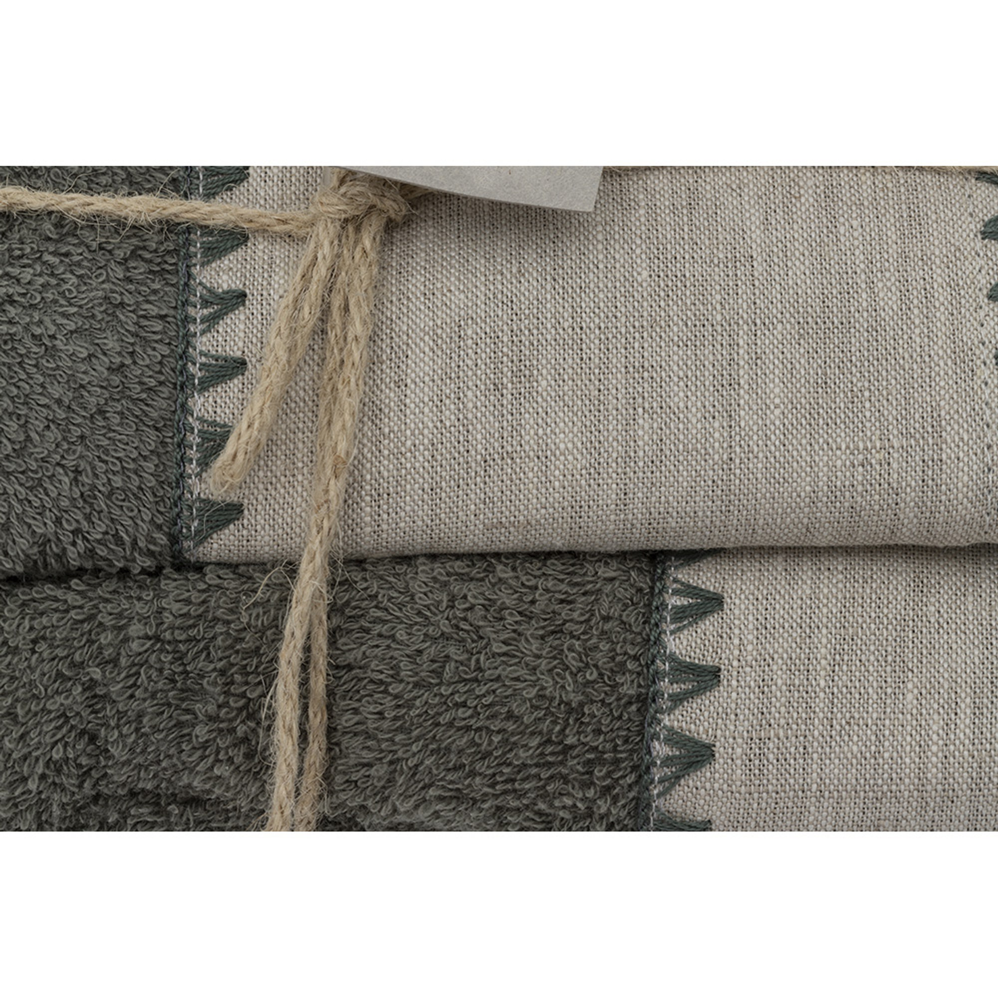 Set viso + ospite Patrizia, verde Creole vista2