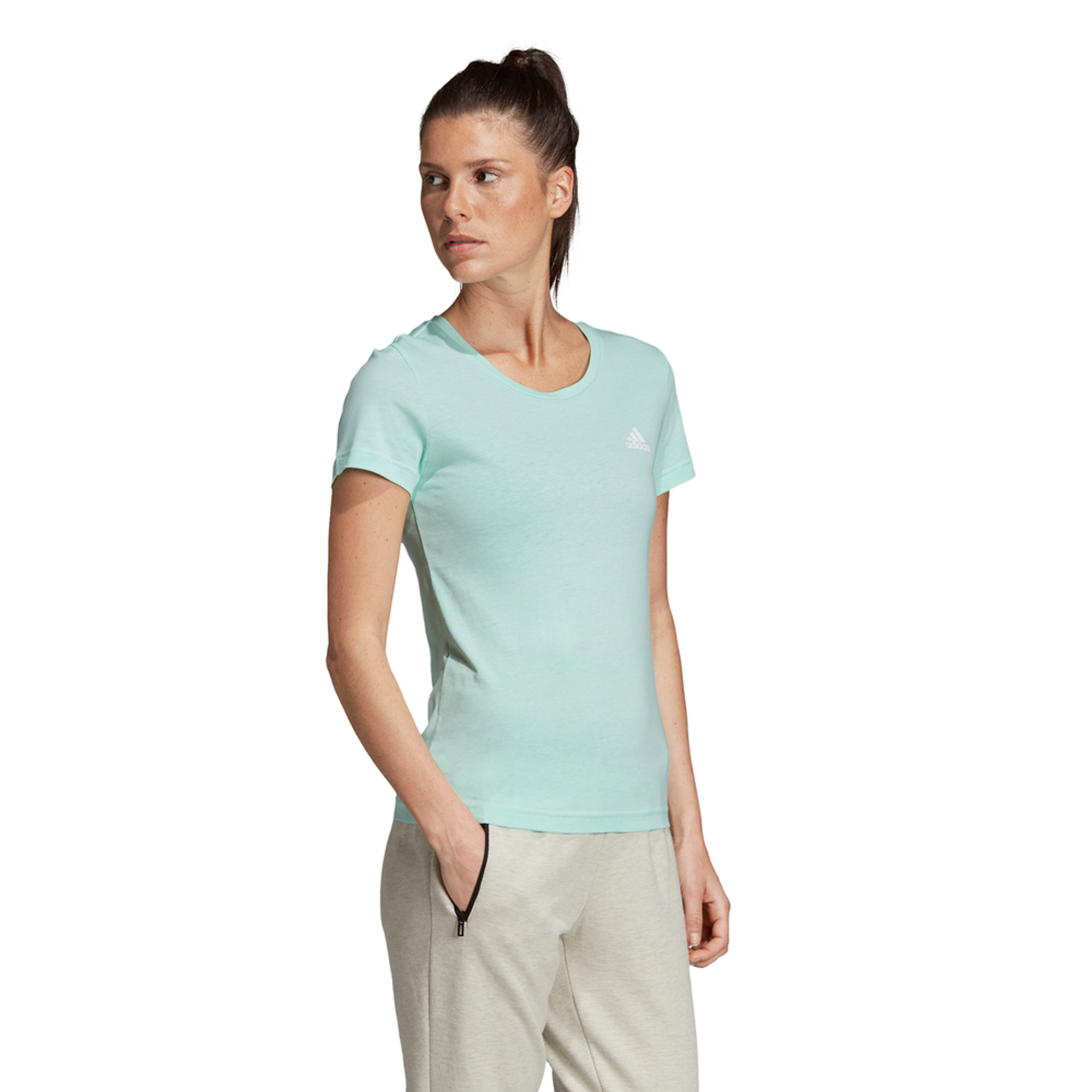 T-shirts ID Tee verde acqua ADIDAS vista1