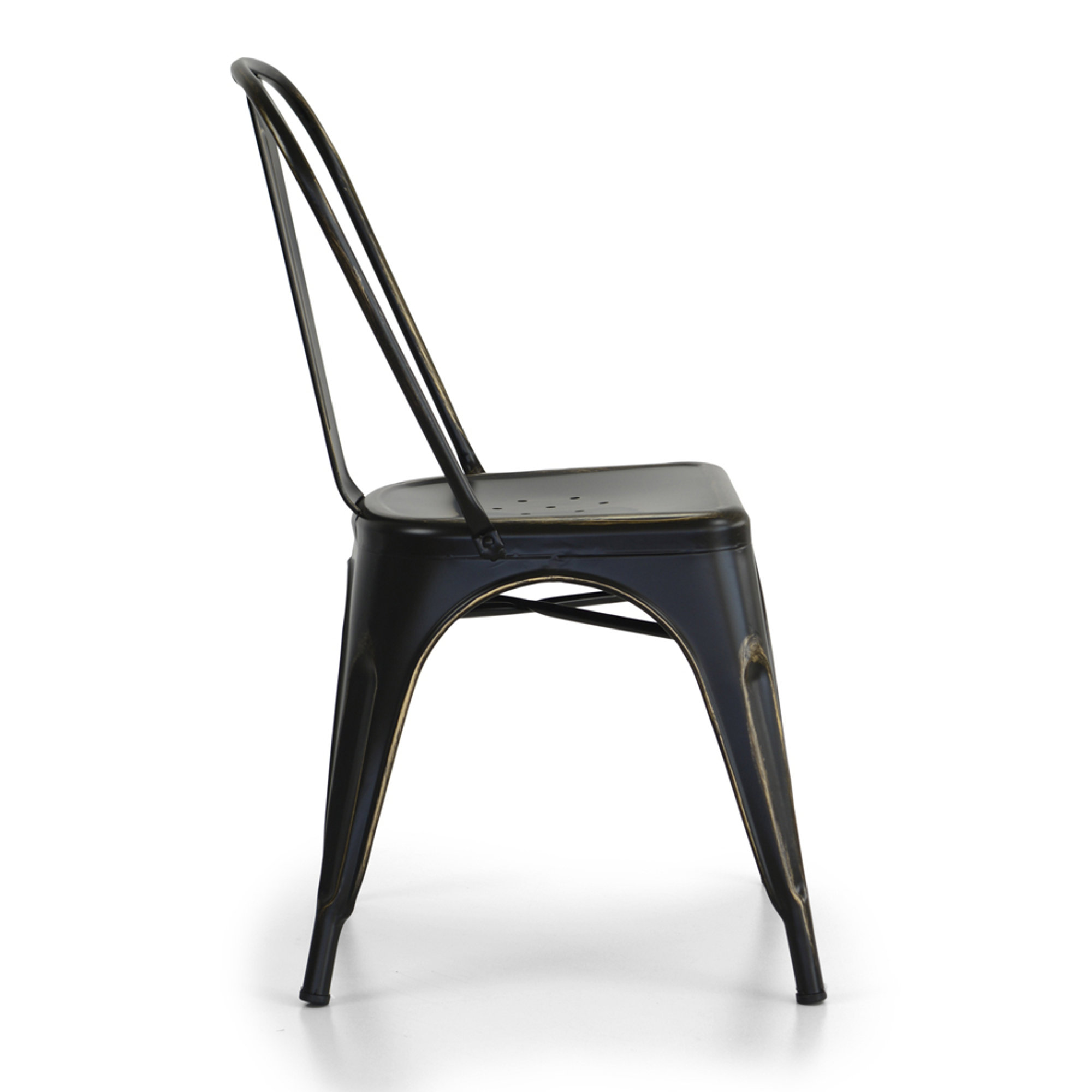 Set da 4 - Sedia Industrial in metallo, nero anticato Speciale Sedie - 2019 vista1
