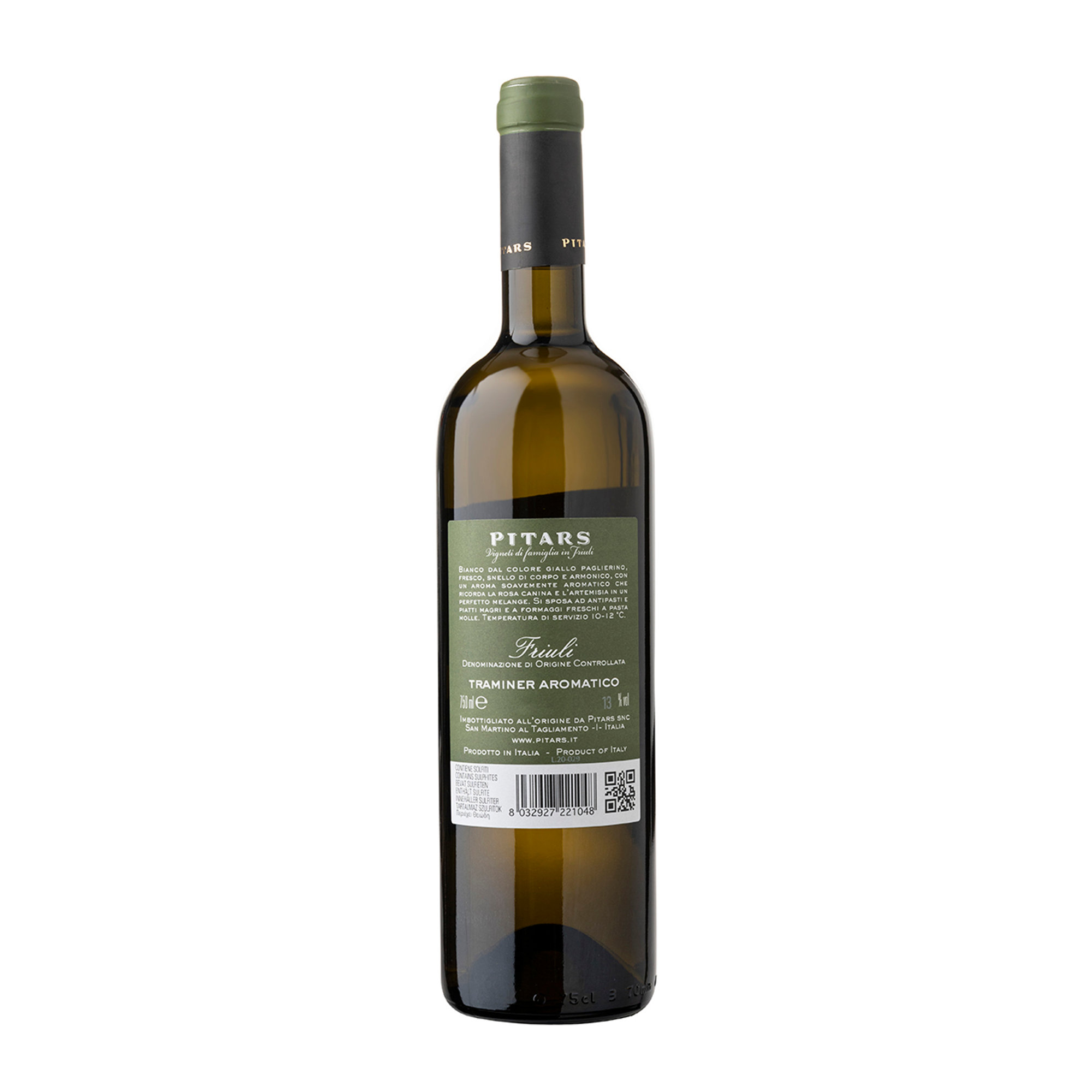 3 bottles - Traminer Aromatico Friuli DOC 2021 Pitars vista1