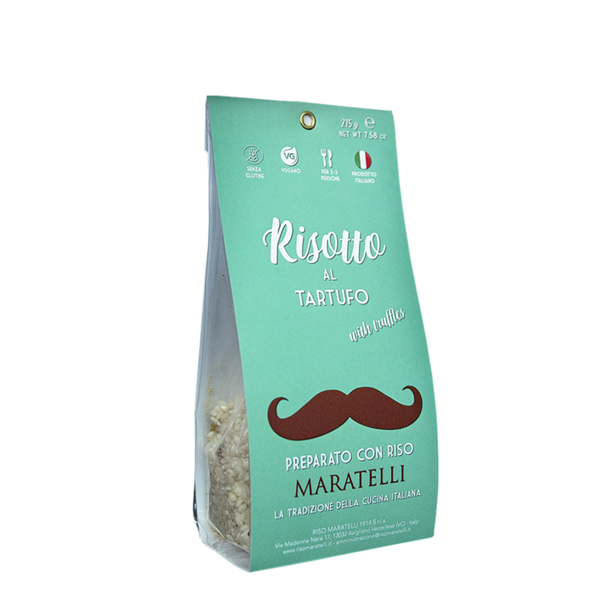 4 Risotti misti da 215 gr: 1 Zafferano - 1 Tartufo - 1 Radicchio - 1 Cipolla Rossa Tropea IGT Riso Maratelli 1914 vista3