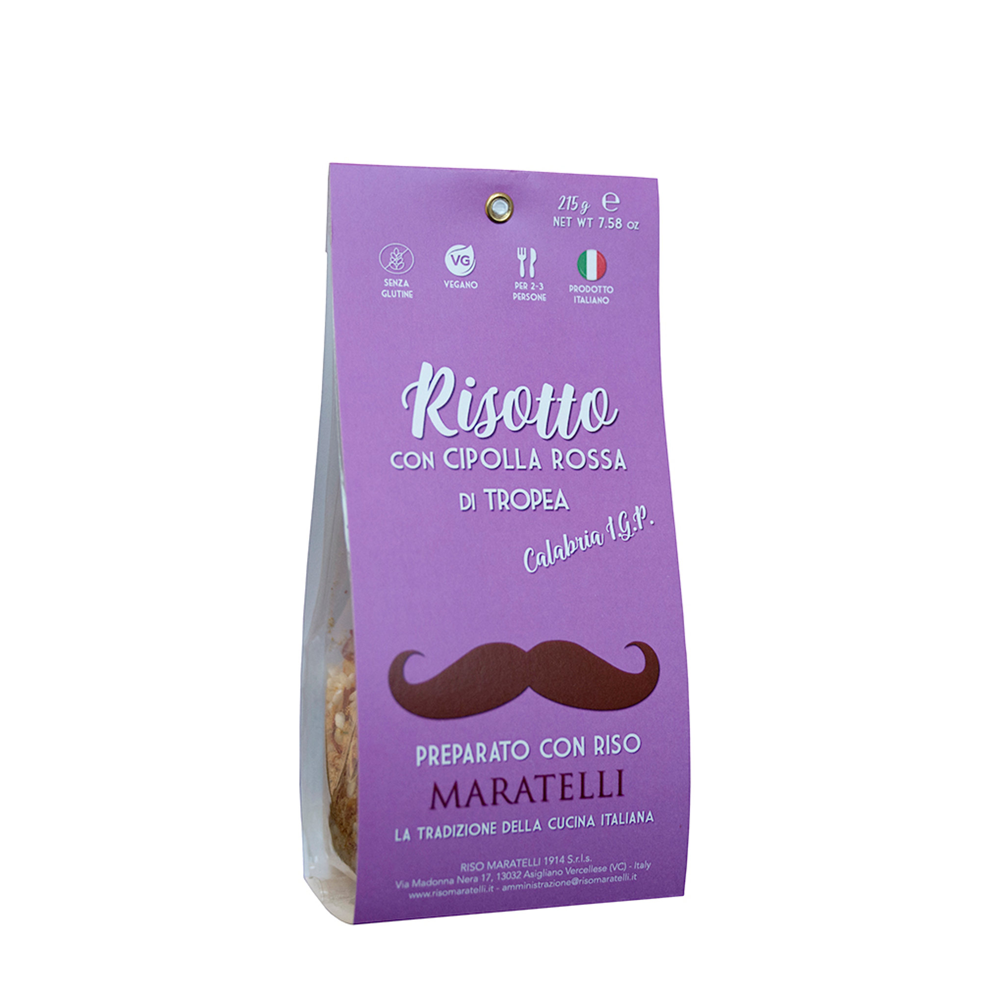 4 Risotti misti da 215 gr: 1 Zafferano - 1 Tartufo - 1 Radicchio - 1 Cipolla Rossa Tropea IGT Riso Maratelli 1914 vista7