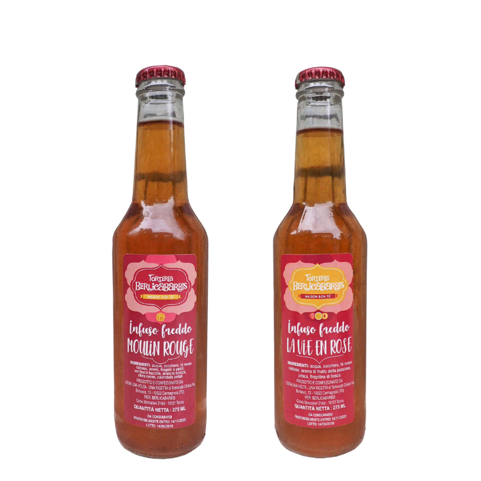 8 bottiglie miste da 250 ml: 4 Tè Berlicabarbis Mulin Rouge - 4 Tè Berlicabarbis La Vie En Rose Berlicabarbis vista0