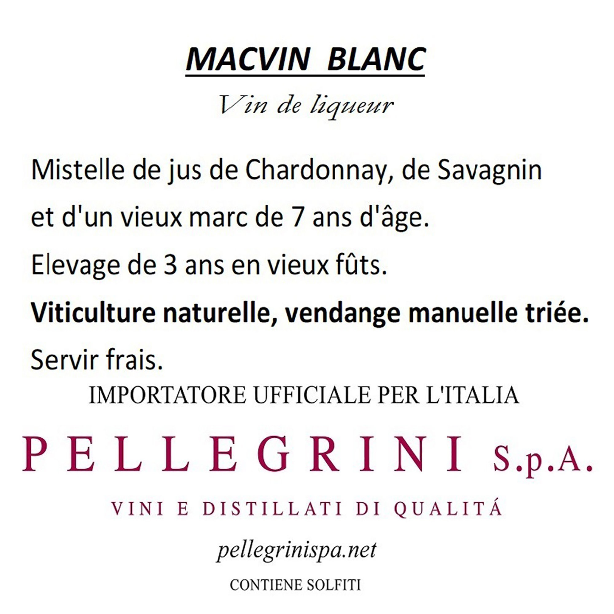 1 bottiglia - Macvin Blanc du Jura Chateau D'Arlay vista2