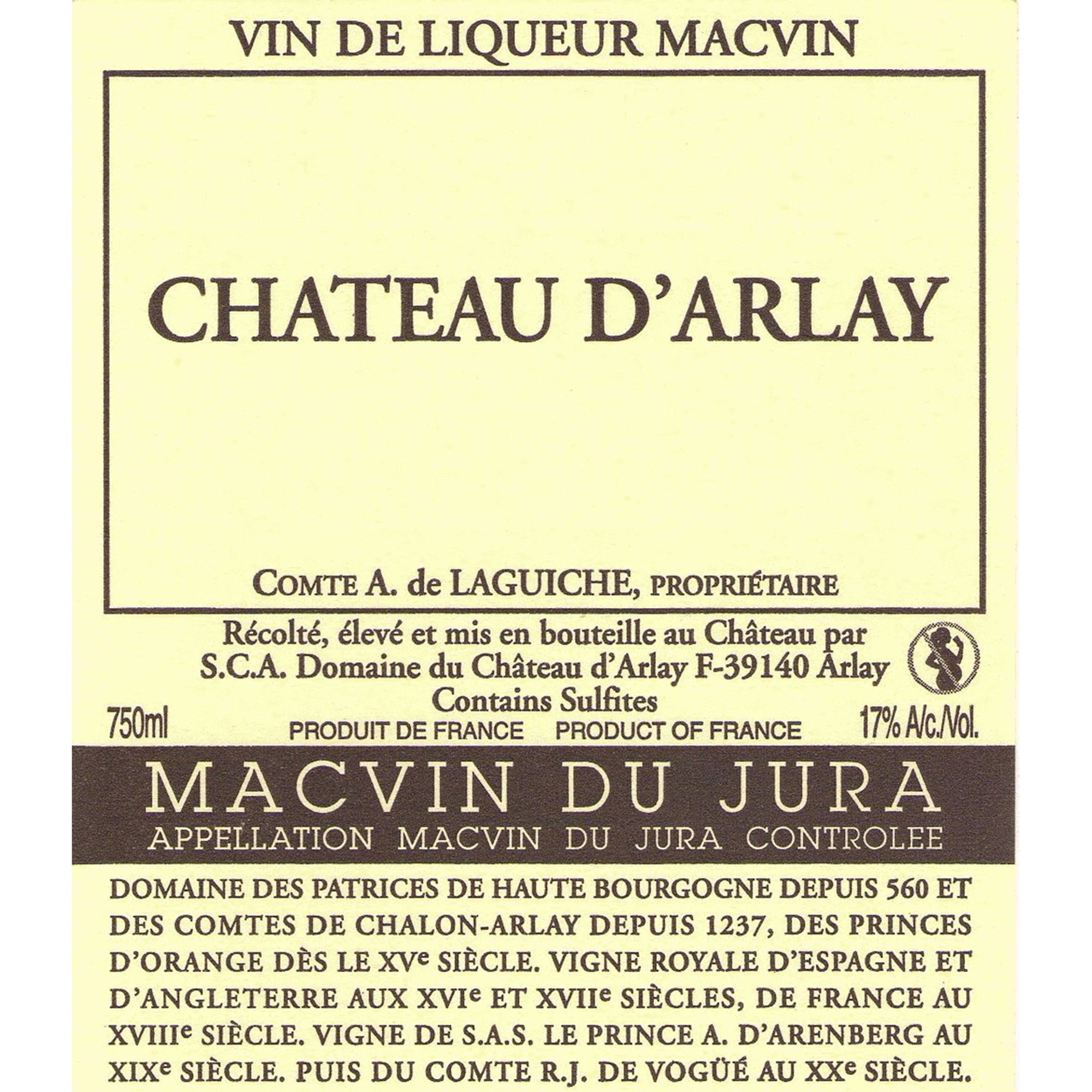 1 bottiglia - Macvin Blanc du Jura Chateau D'Arlay vista1