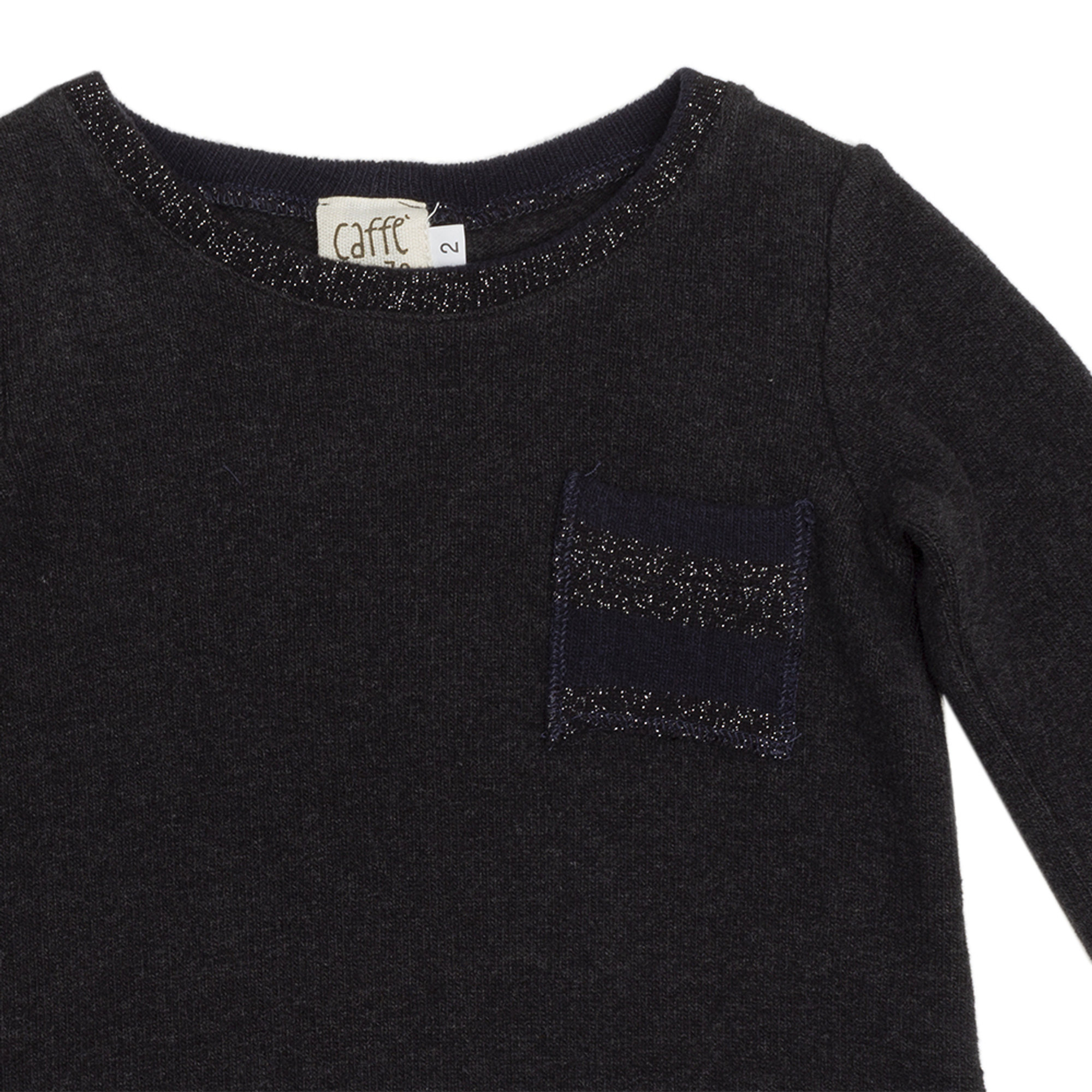Abito blu con dettagli lurex CAFFè D'ORZO vista1