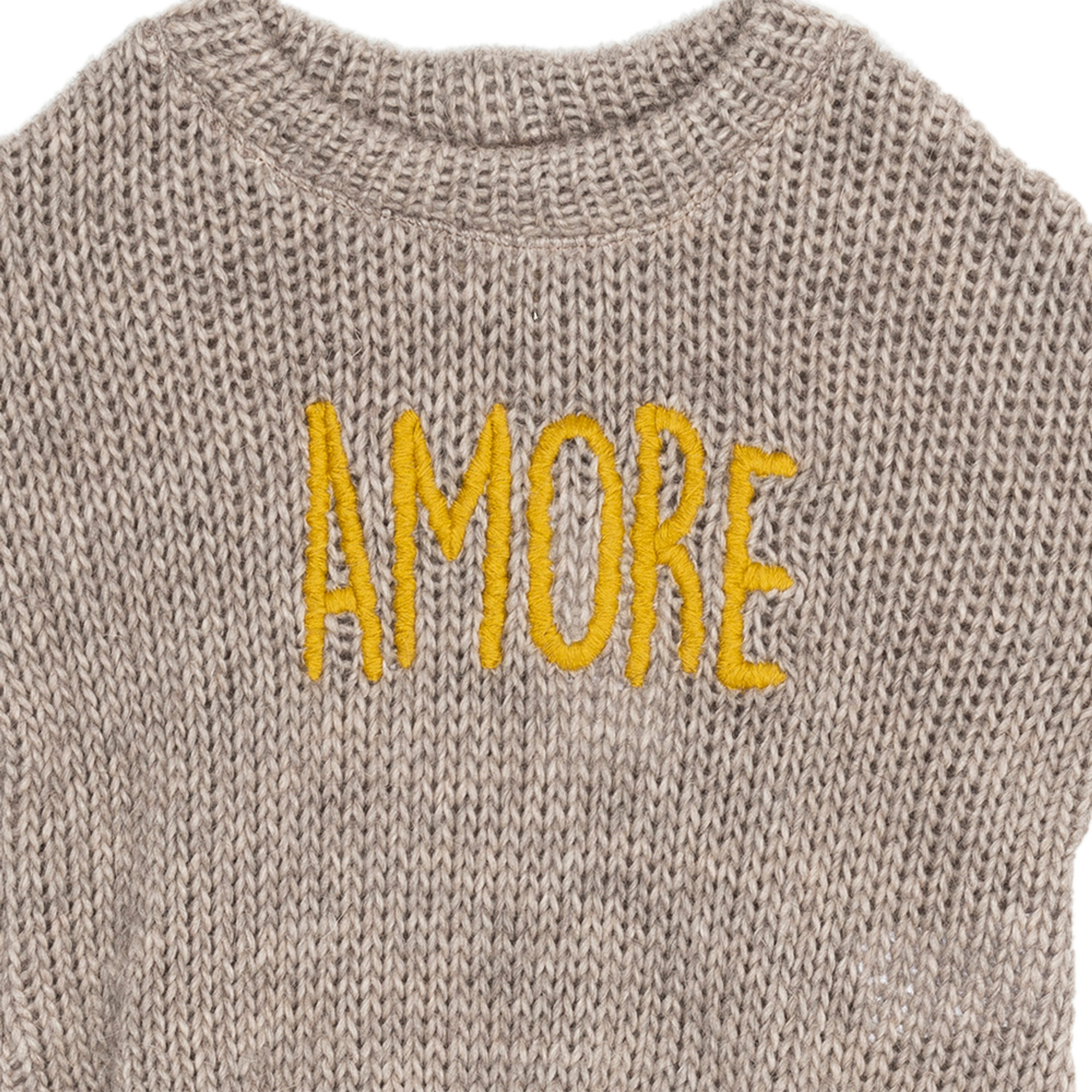 Maglia Amore grigio CAFFè D'ORZO vista1