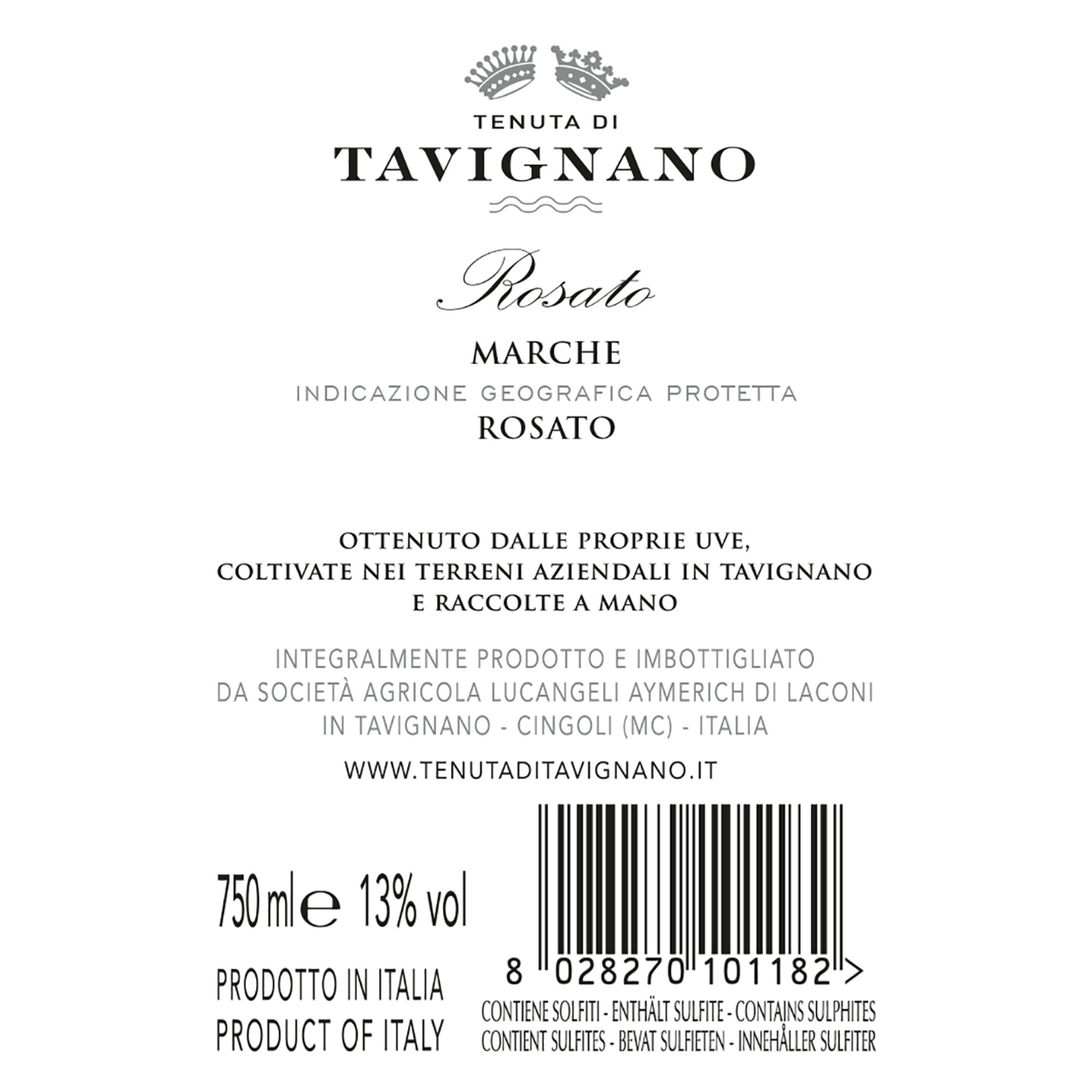 3 bottiglie - Rosato IGP 2020 Tenuta di Tavignano vista1