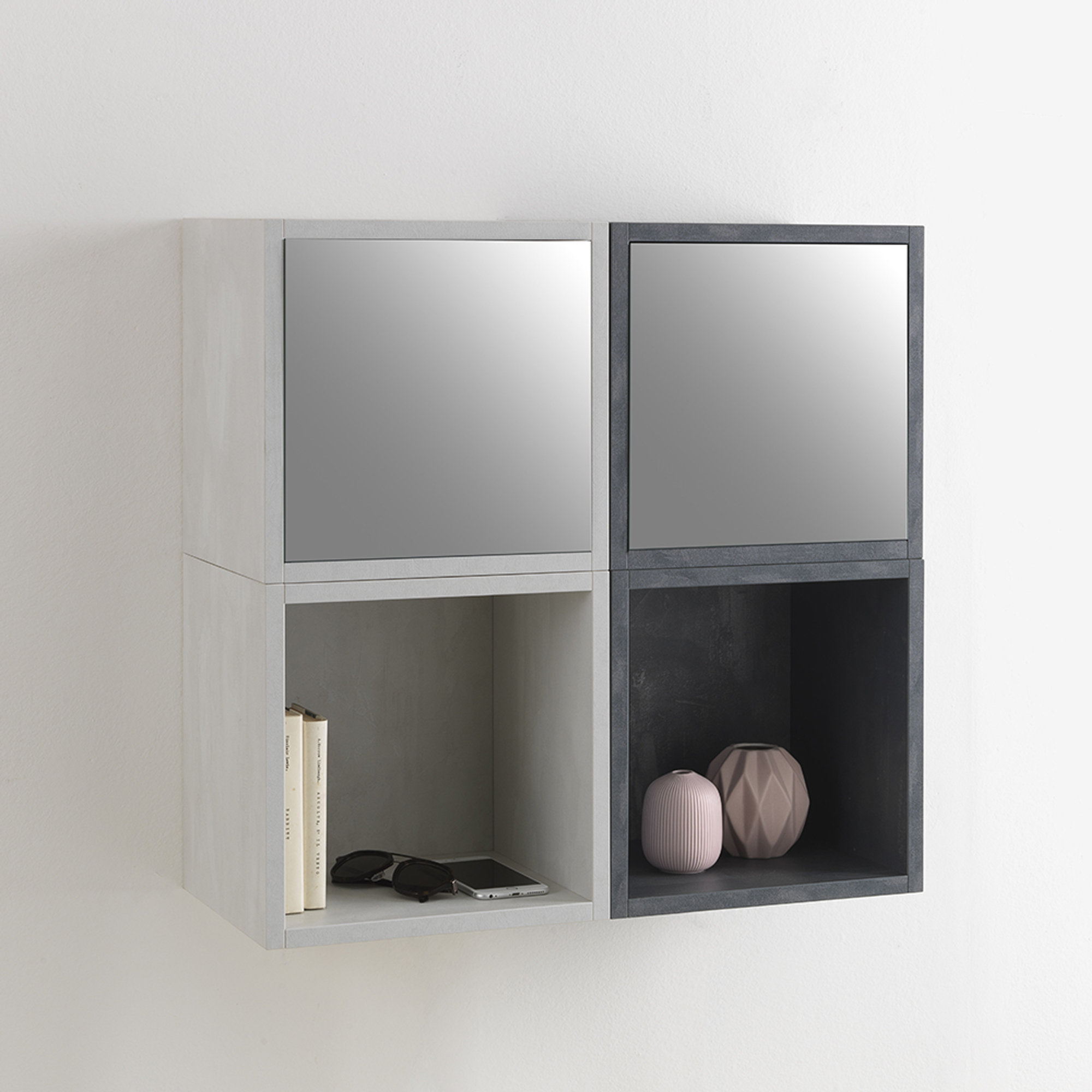 Armoire 1 porte OSLO, pierre de la Havane TFT Home vista2