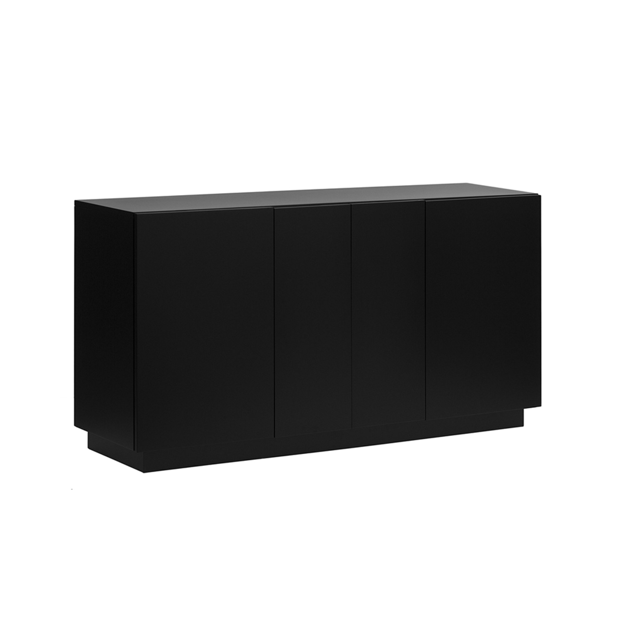 Credenza 4 ante GORIZIA, nero opaco Unico Milano vista0