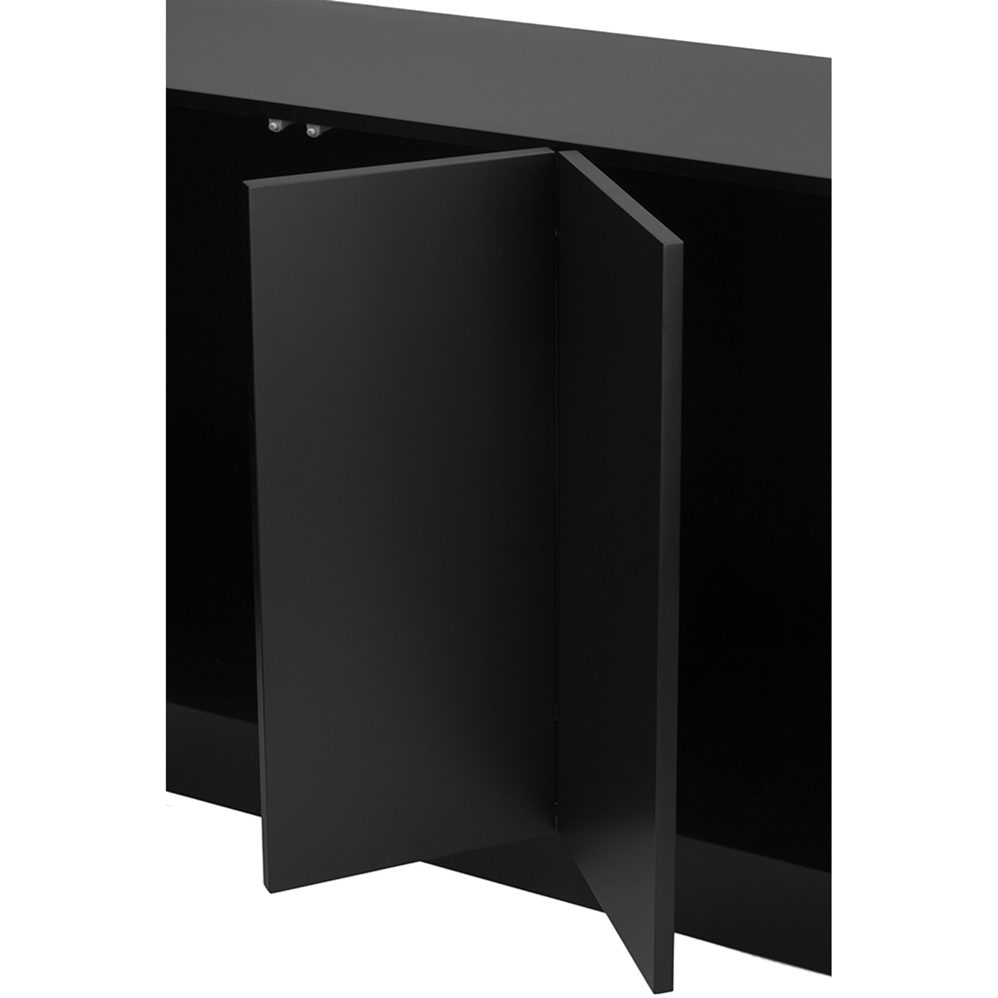 Credenza 4 ante GORIZIA, nero opaco Unico Milano vista6