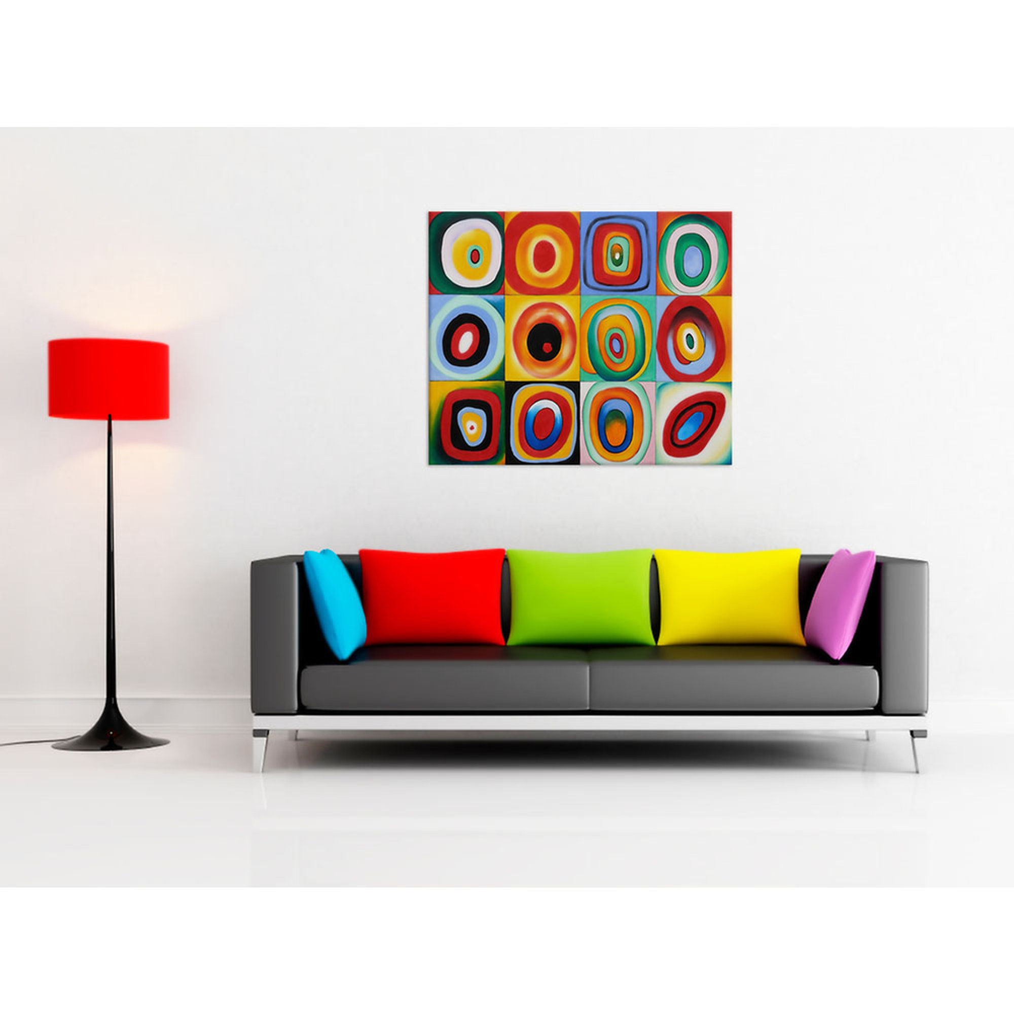 Impression sur toile - Wassily Kandinsky - Test de couleurs L'arte del regalo vista1