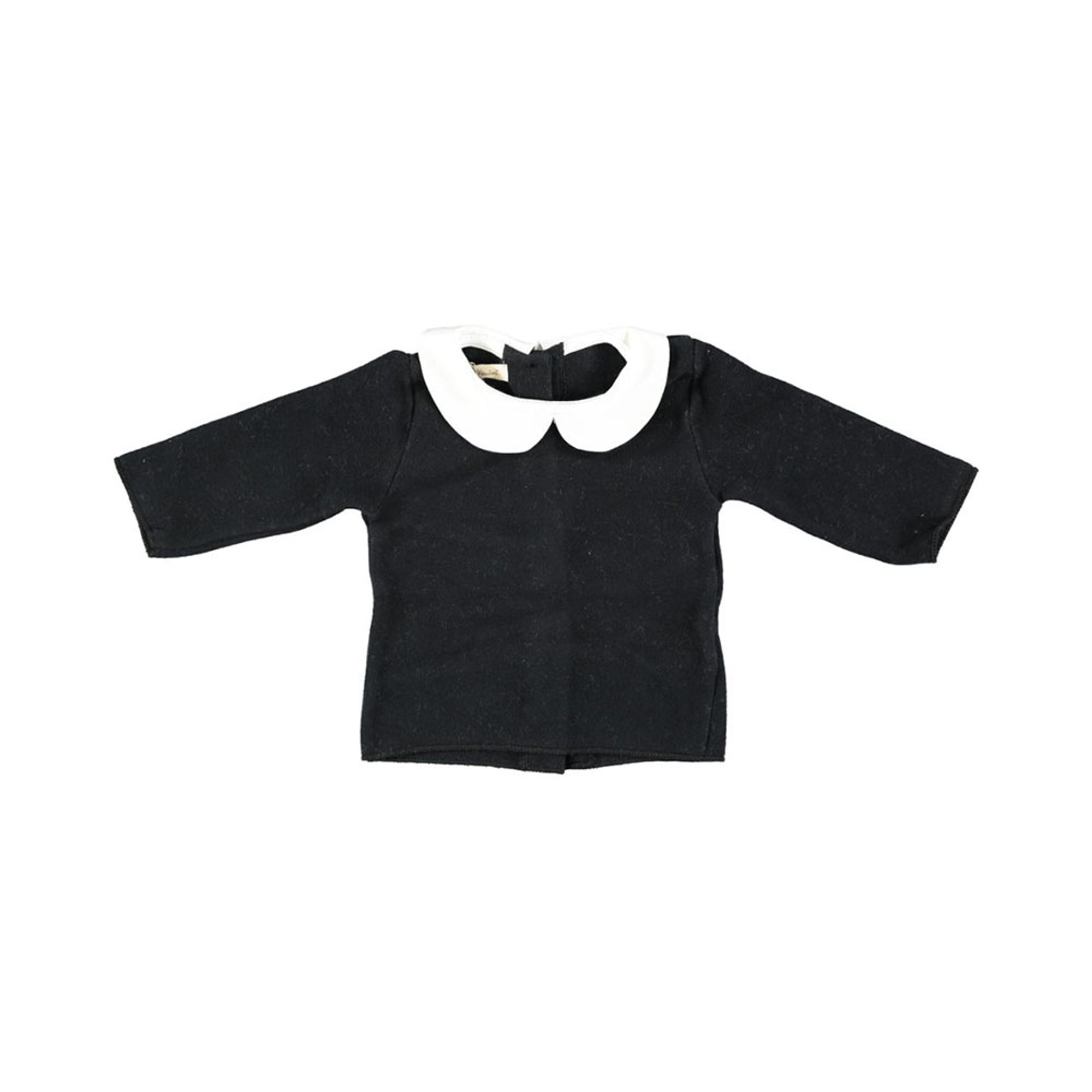 Felpa nera con colletto bianco OLIVE BY SISCO vista0