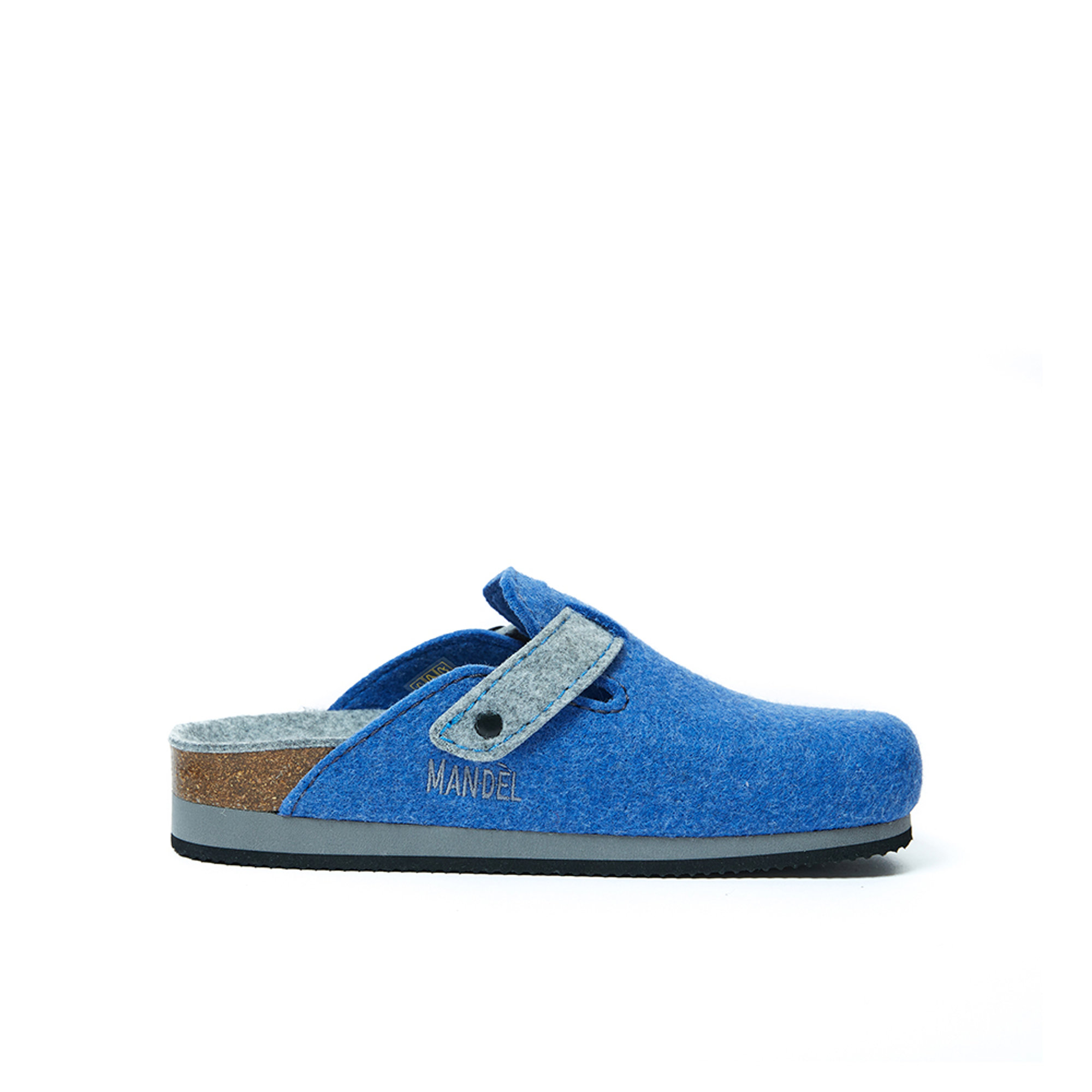 Sabot in feltro blu denim Mandel vista3