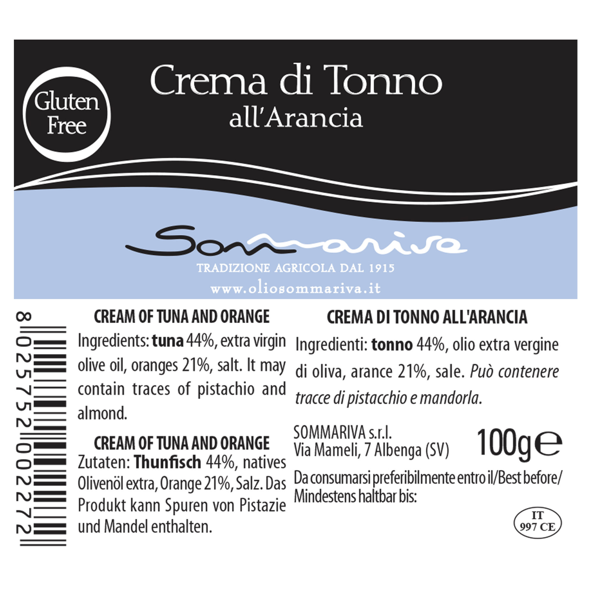 Box 12 vasetti: 6 Crema di acciughe 90 gr - 6 Crema di tonno all'arancia 100 gr Sommariva vista5