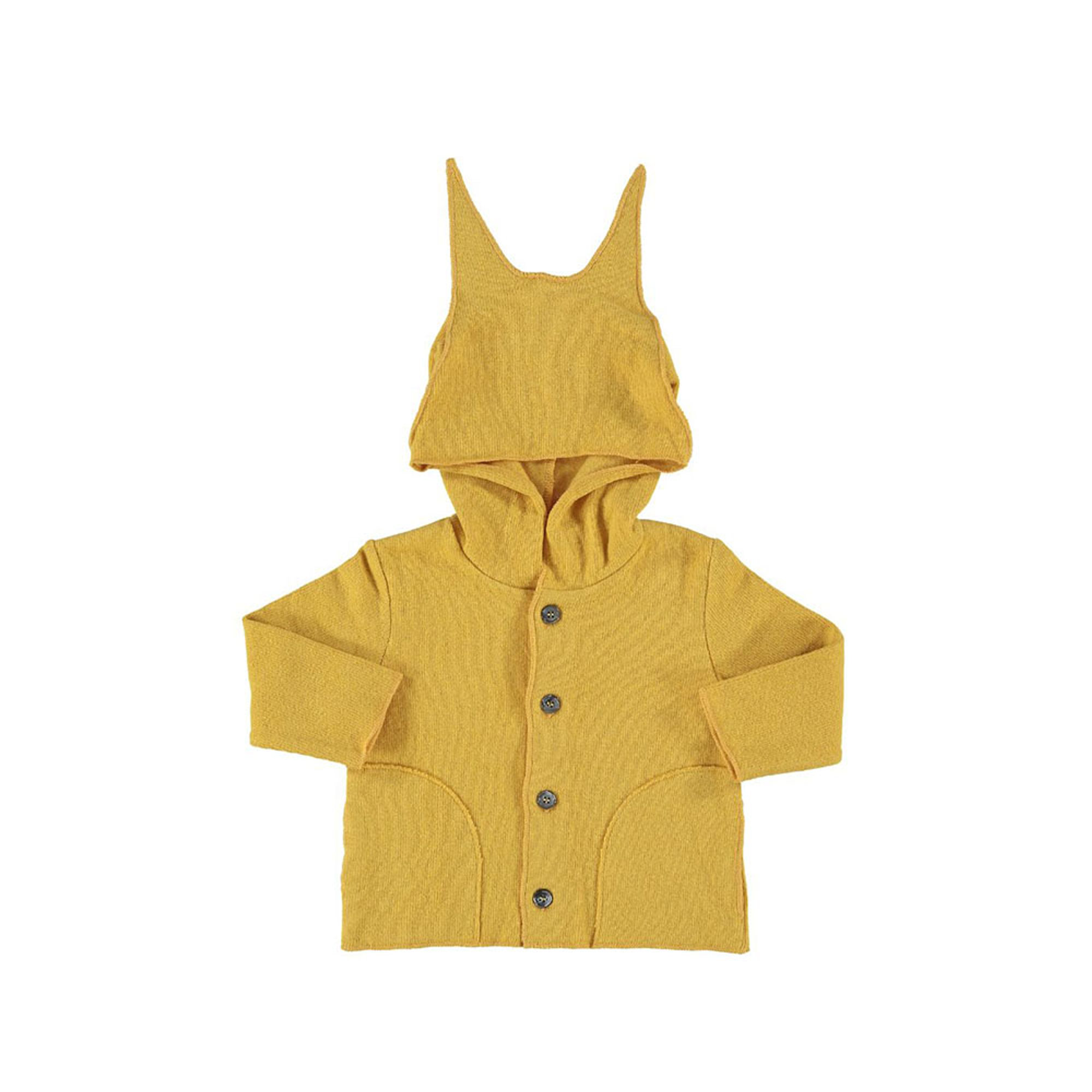 Felpa giallo ocra con cappuccio FRUGOO vista0