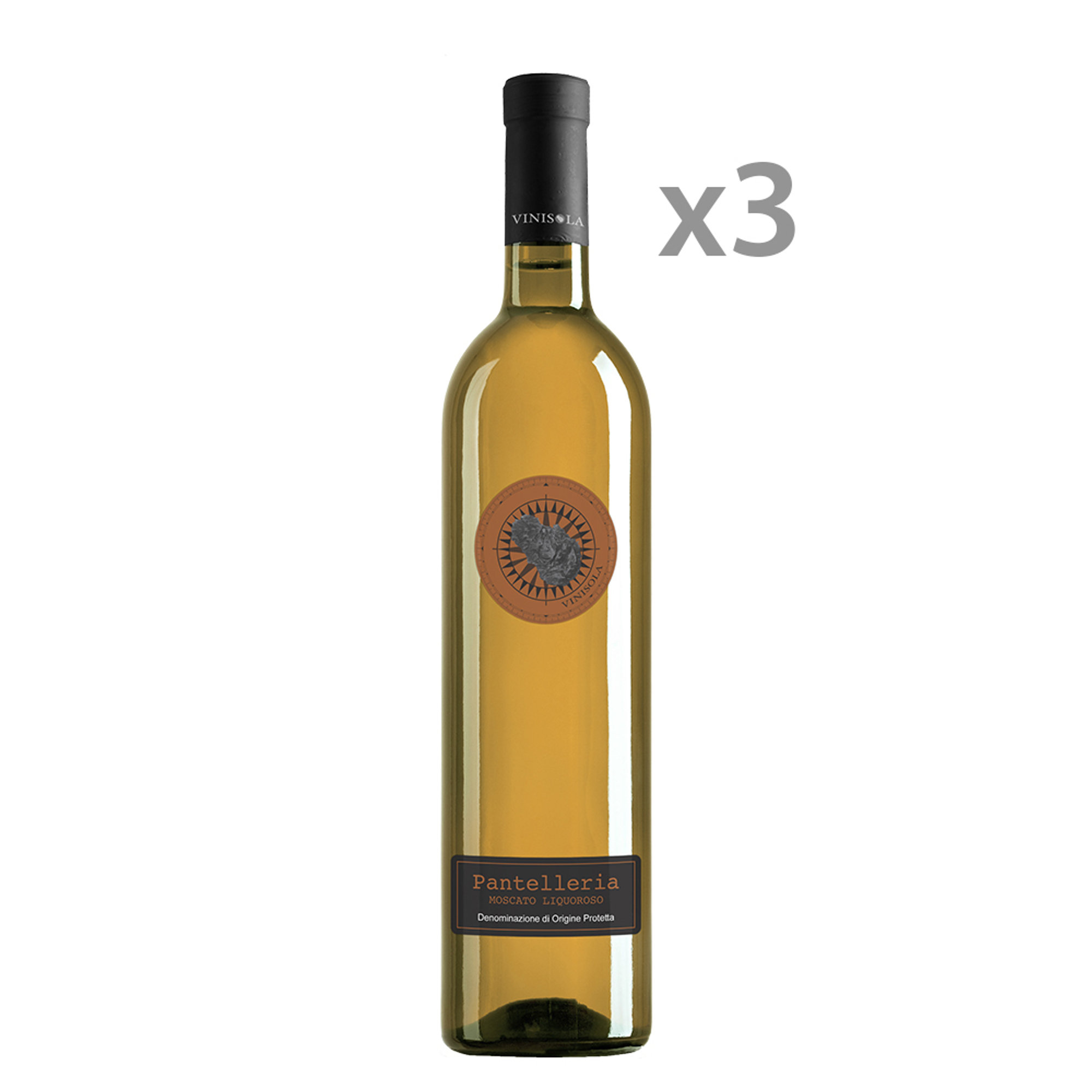 3 bottiglie da 50 cl - "Pantelleria" Moscato liquoroso DOP Vinisola vista0