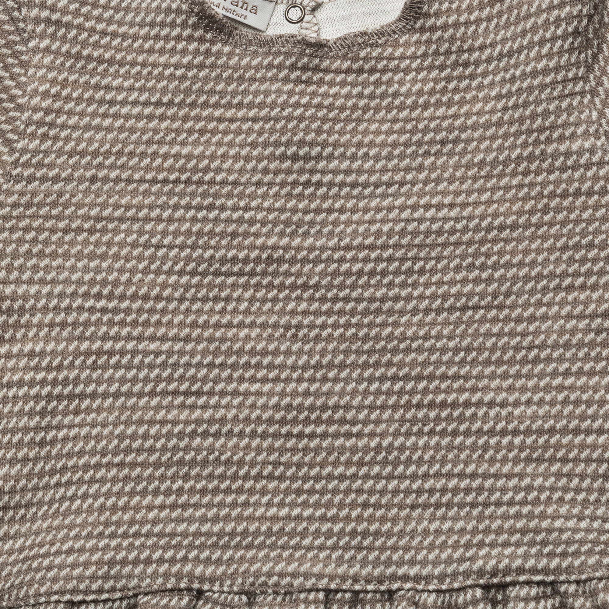 Maglia in cotone beige e bianca DE CAVANA vista1