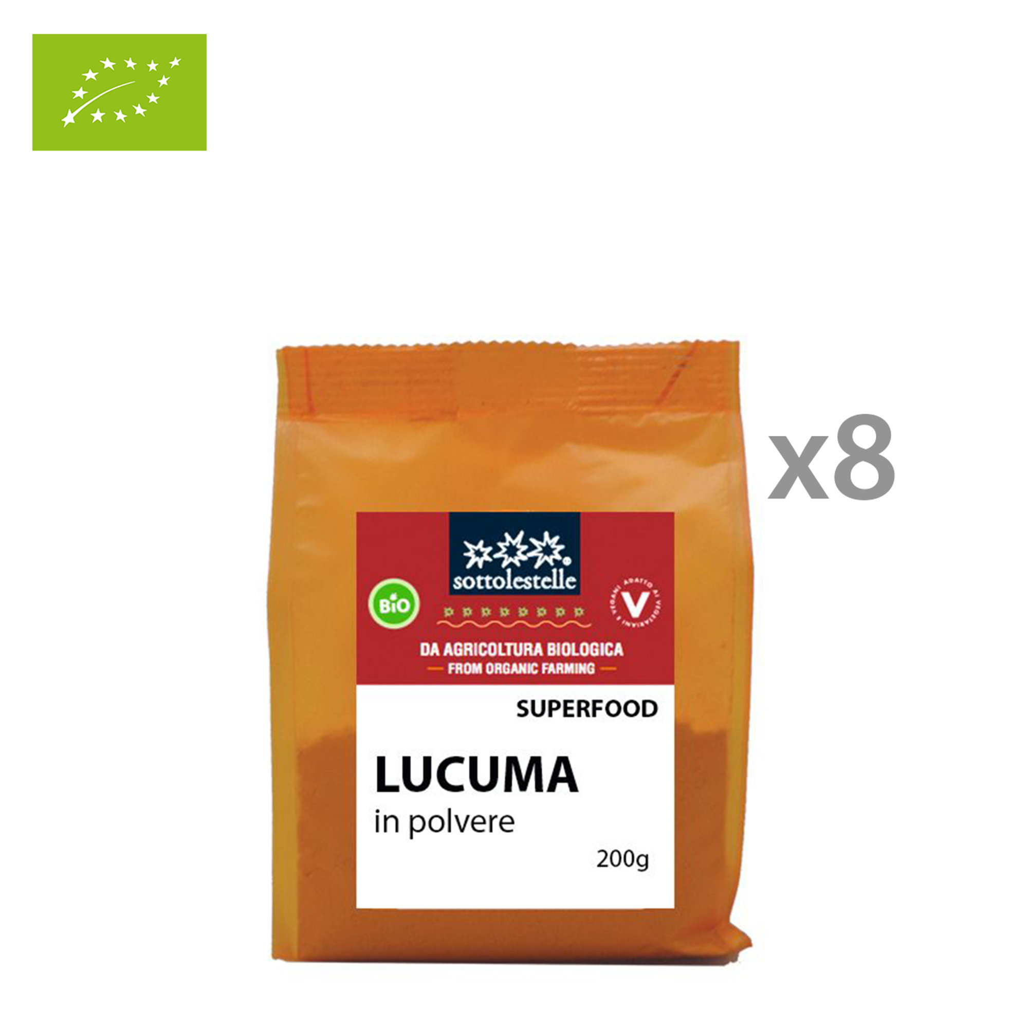 8 sacchetti - Lucuma in polvere 200 gr Sotto le Stelle vista0