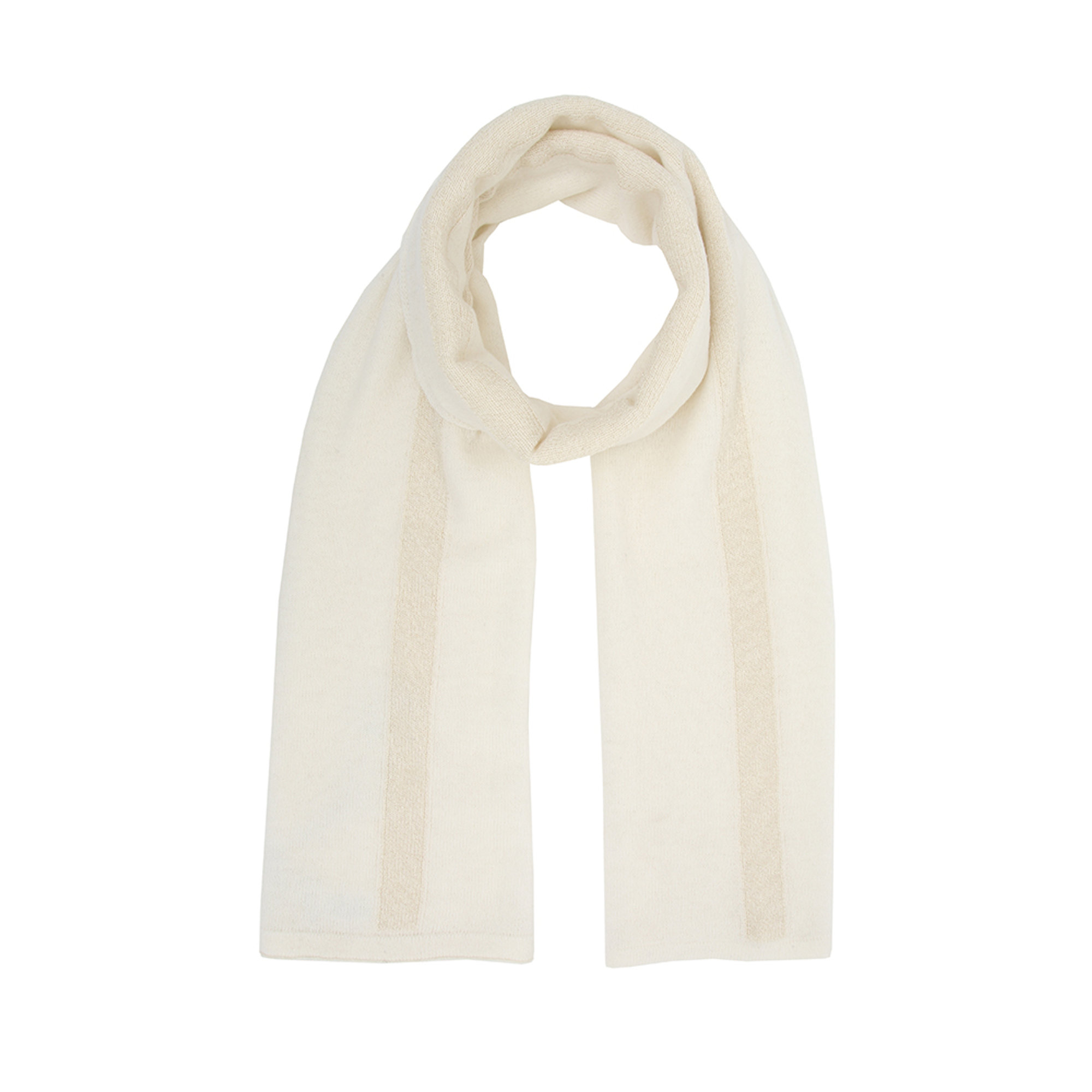 Stola 200x60 panna lurex 100% CASHMERE  vista0