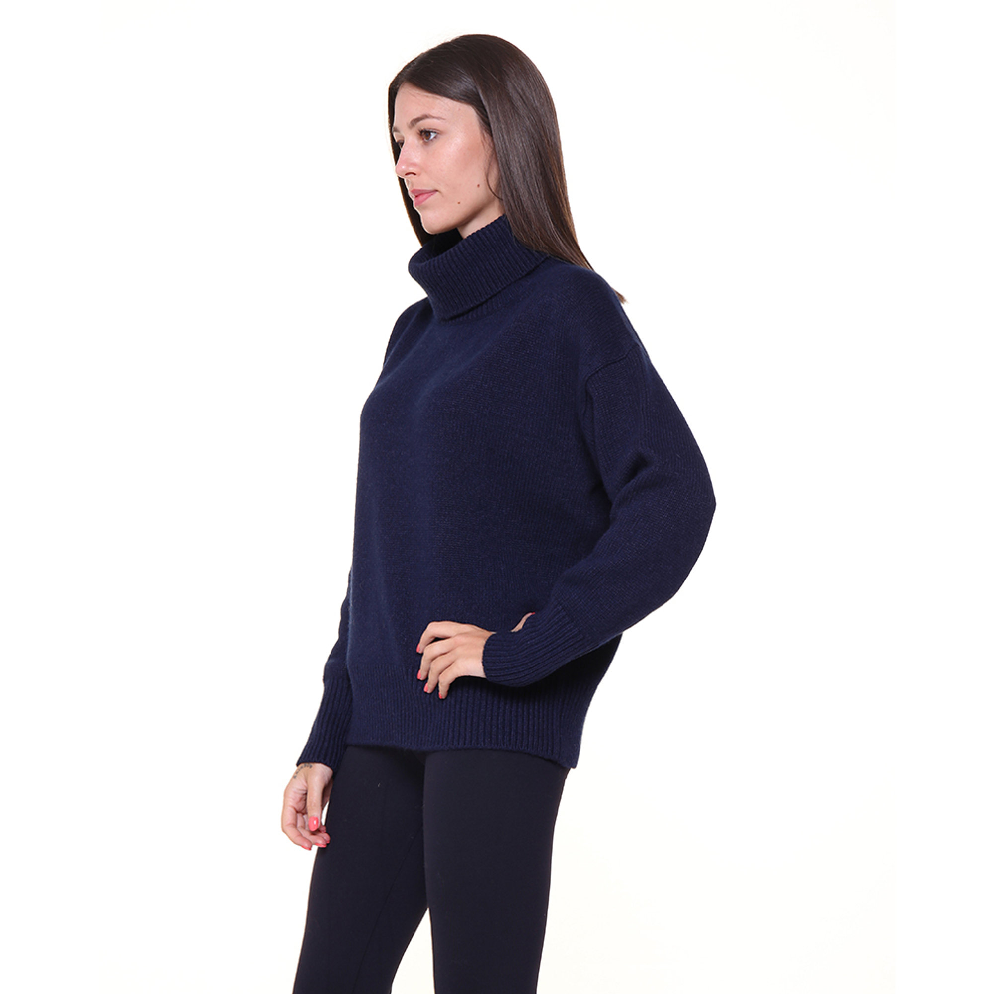 Dolcevita blu 100% CASHMERE  vista1
