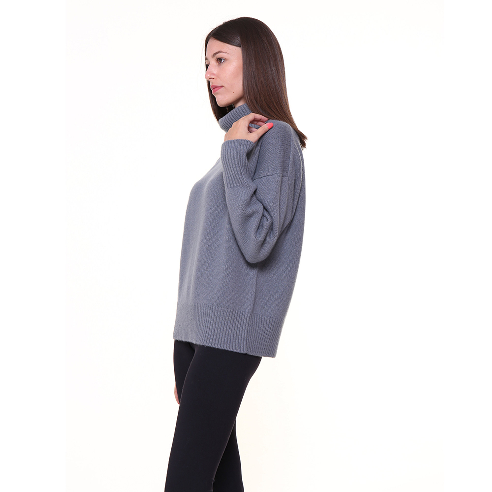 Dolcevita grigio 100% CASHMERE  vista1