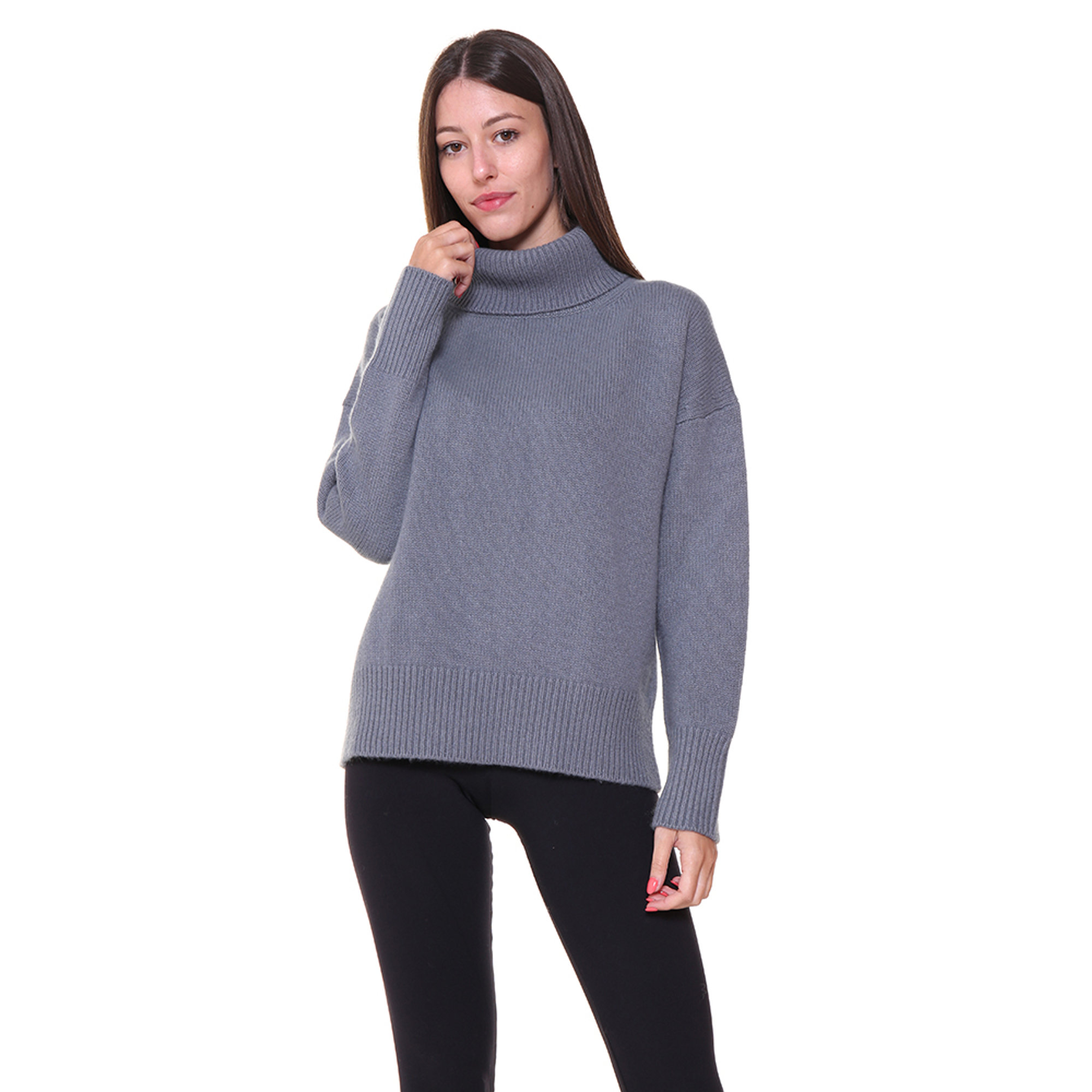 Dolcevita grigio 100% CASHMERE  vista2
