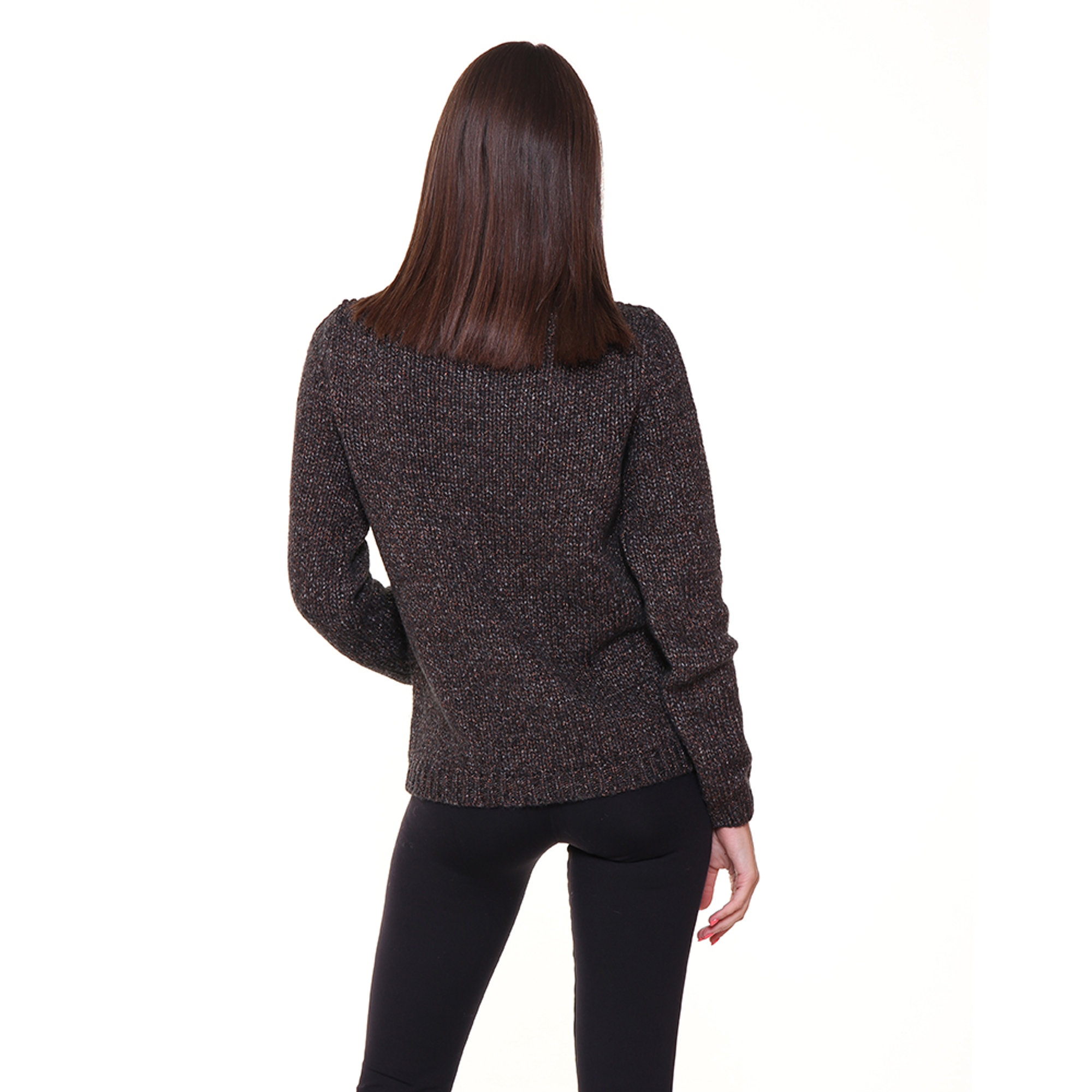 Girocollo antracite 100% CASHMERE  vista2