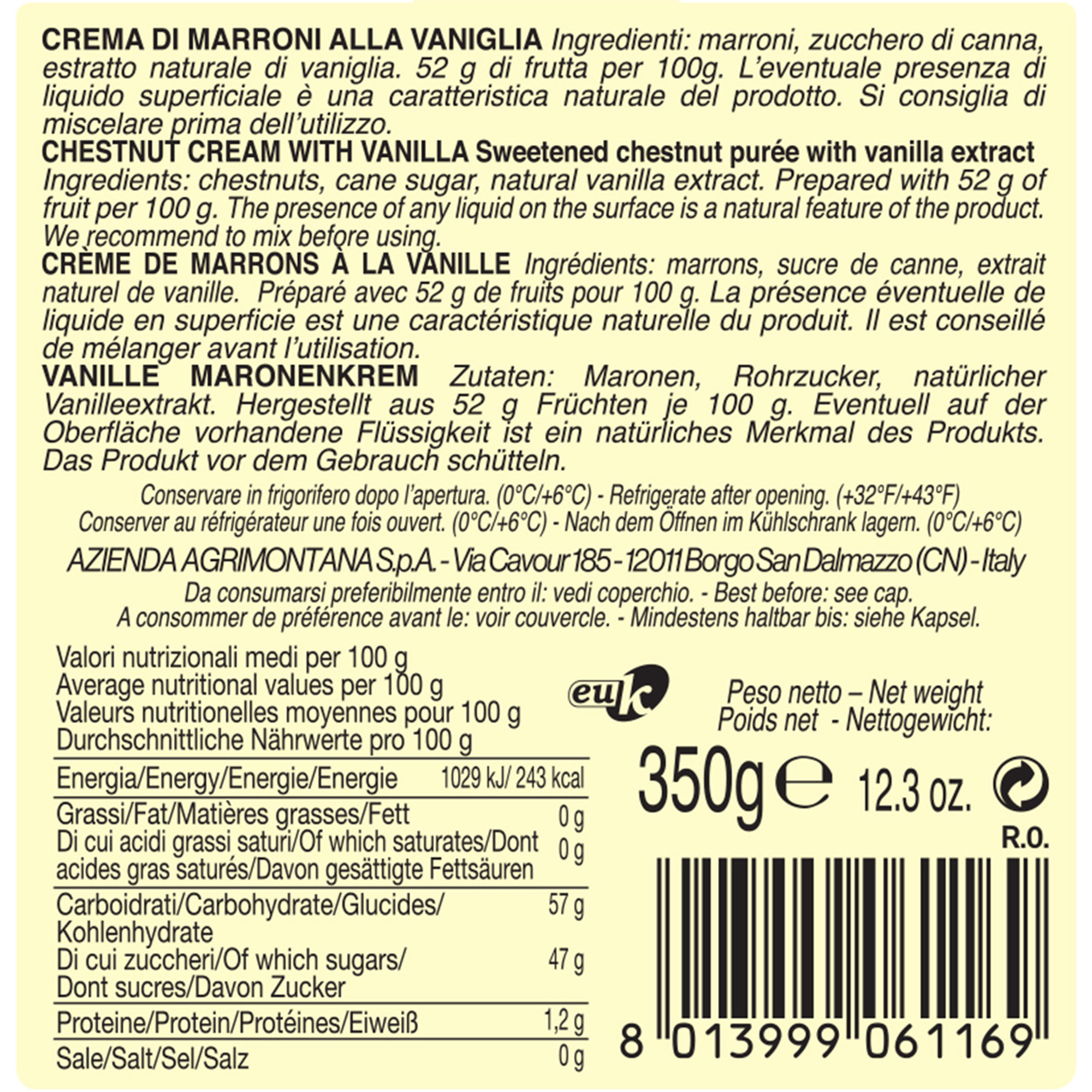 Confettura Mara de Bois - Marroncreme Agrimontana Agrimontana vista4
