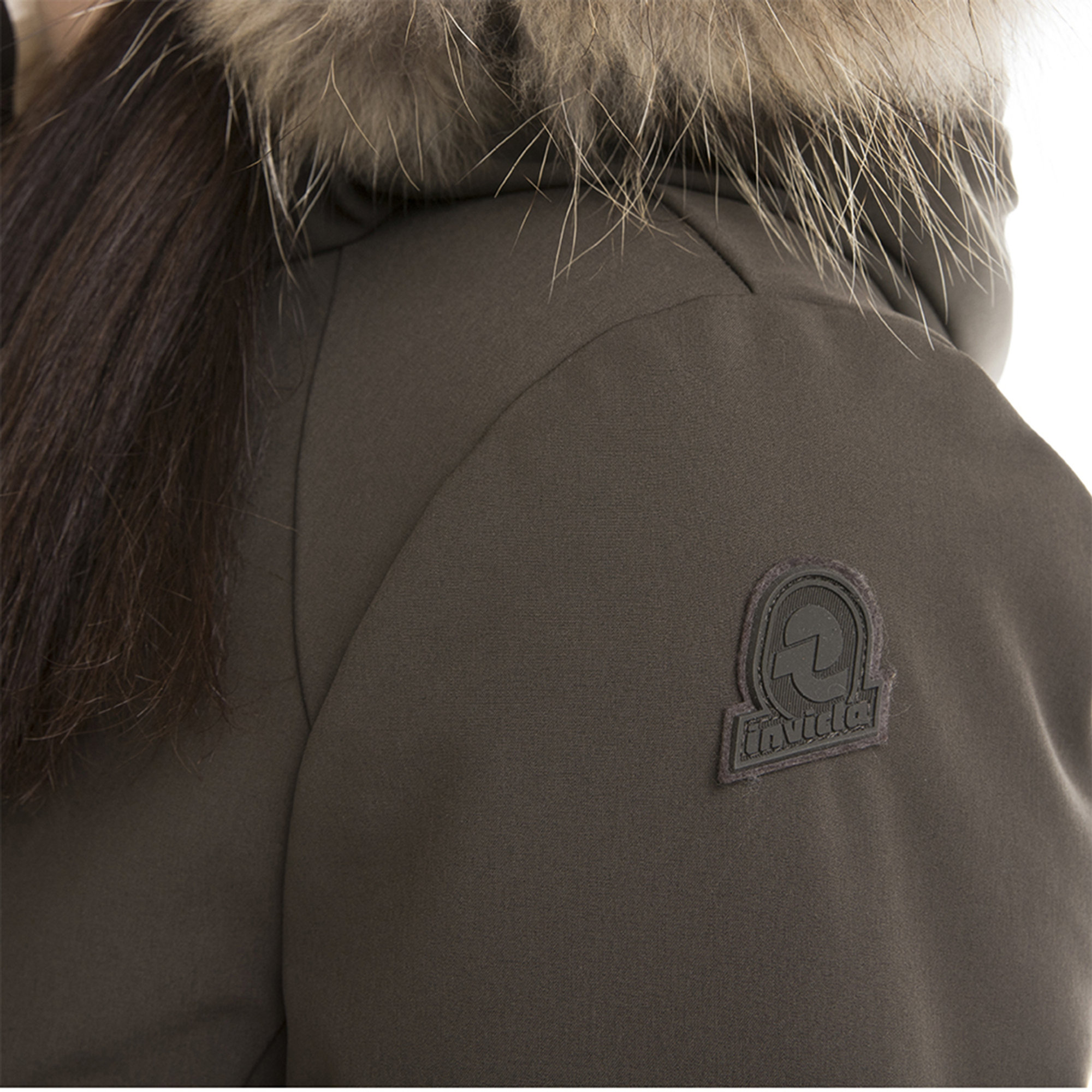 Parka donna con cappuccio fango Invicta vista3