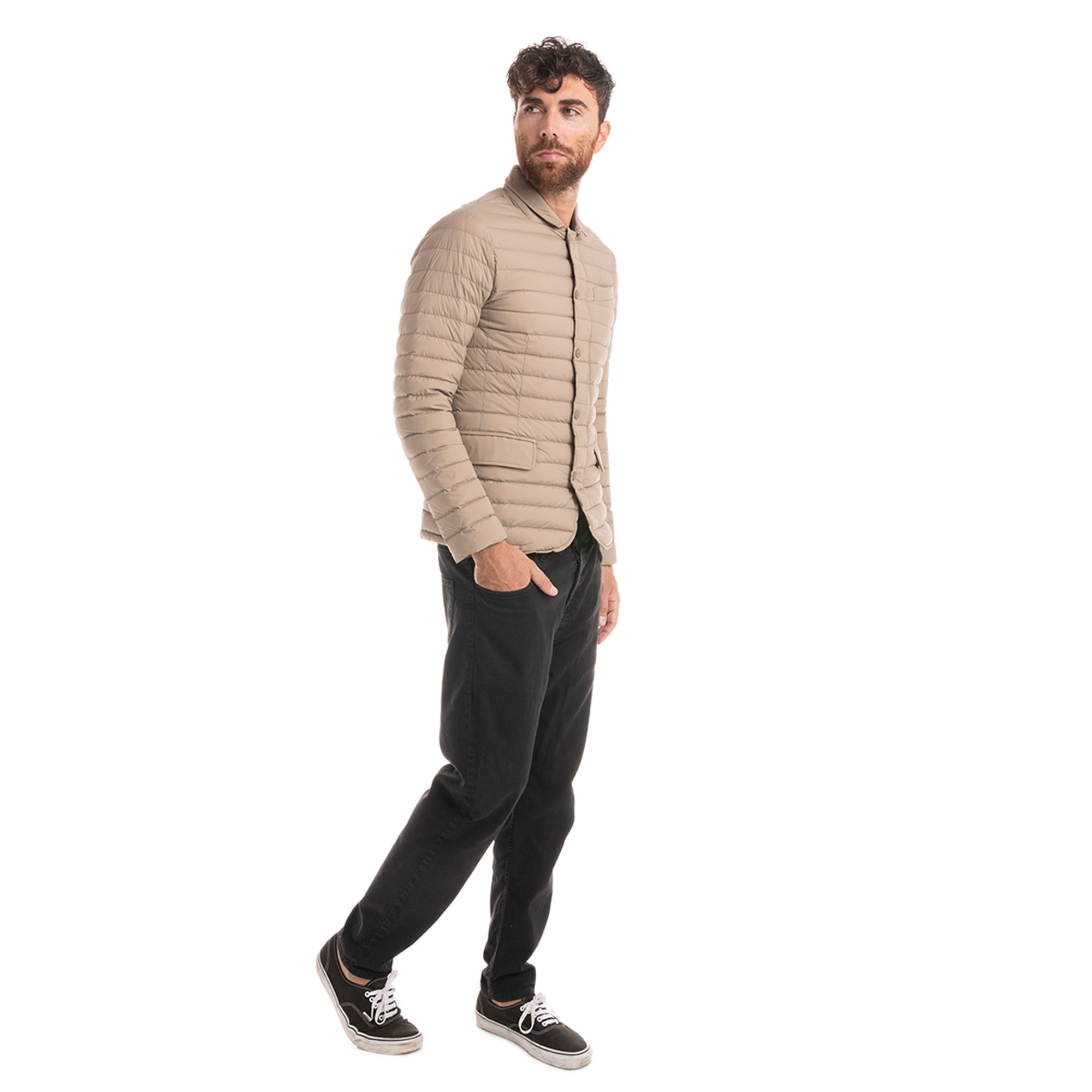 Blazer trapuntato biscotto Hetregò vista1